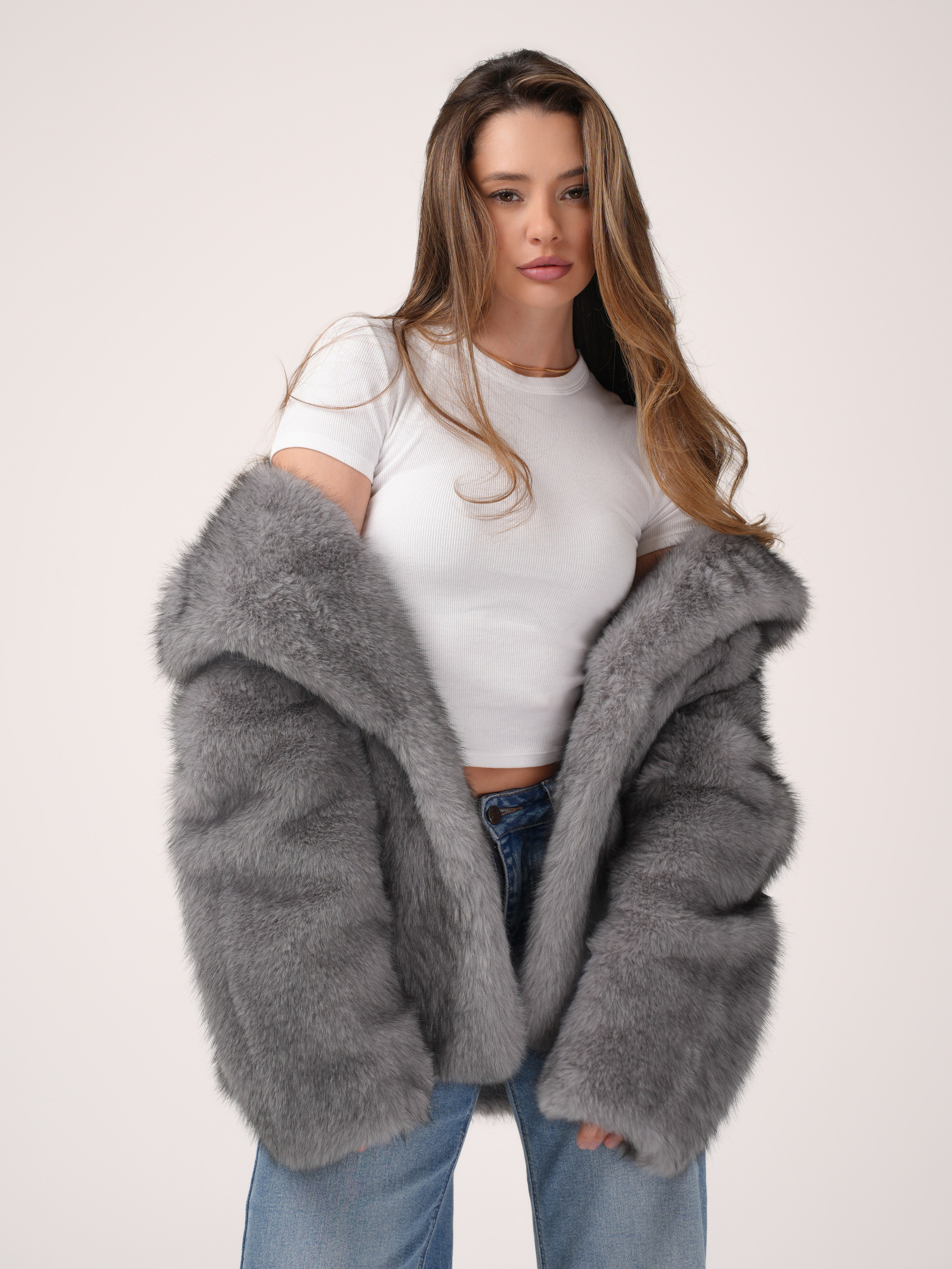 Новогодняя фотосессия бренда шуб. Портретный фотограф Москва Белогорцев Сергей