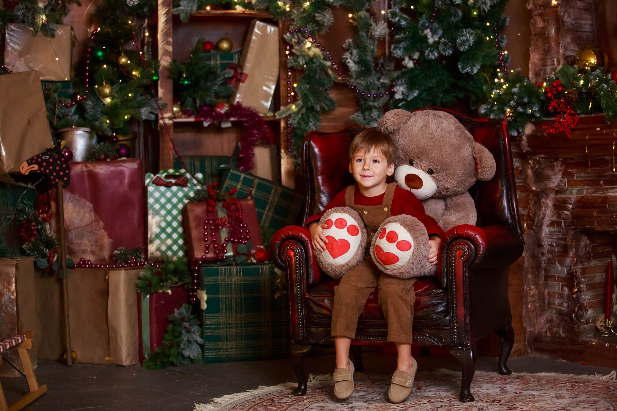 Новогодние малыши Анечка и Лёва. Семейный и детский фотограф в Москве Мария Быкова