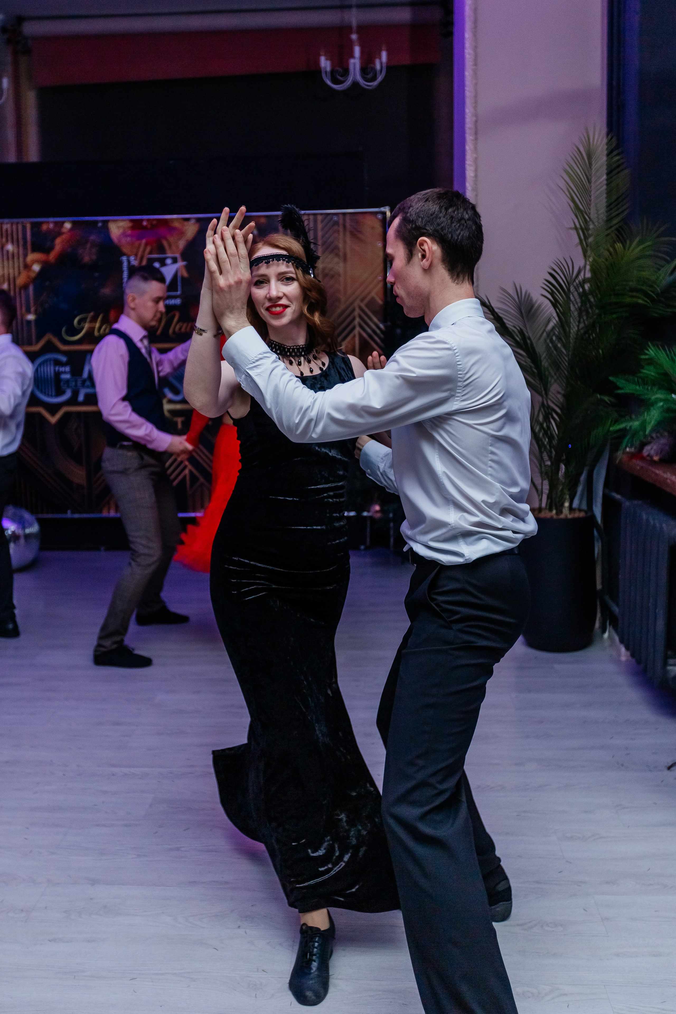 Новогодняя танцевальная хастл-вечеринка в стиле Гетсби. Фотограф Краснодар Марго Хелбен