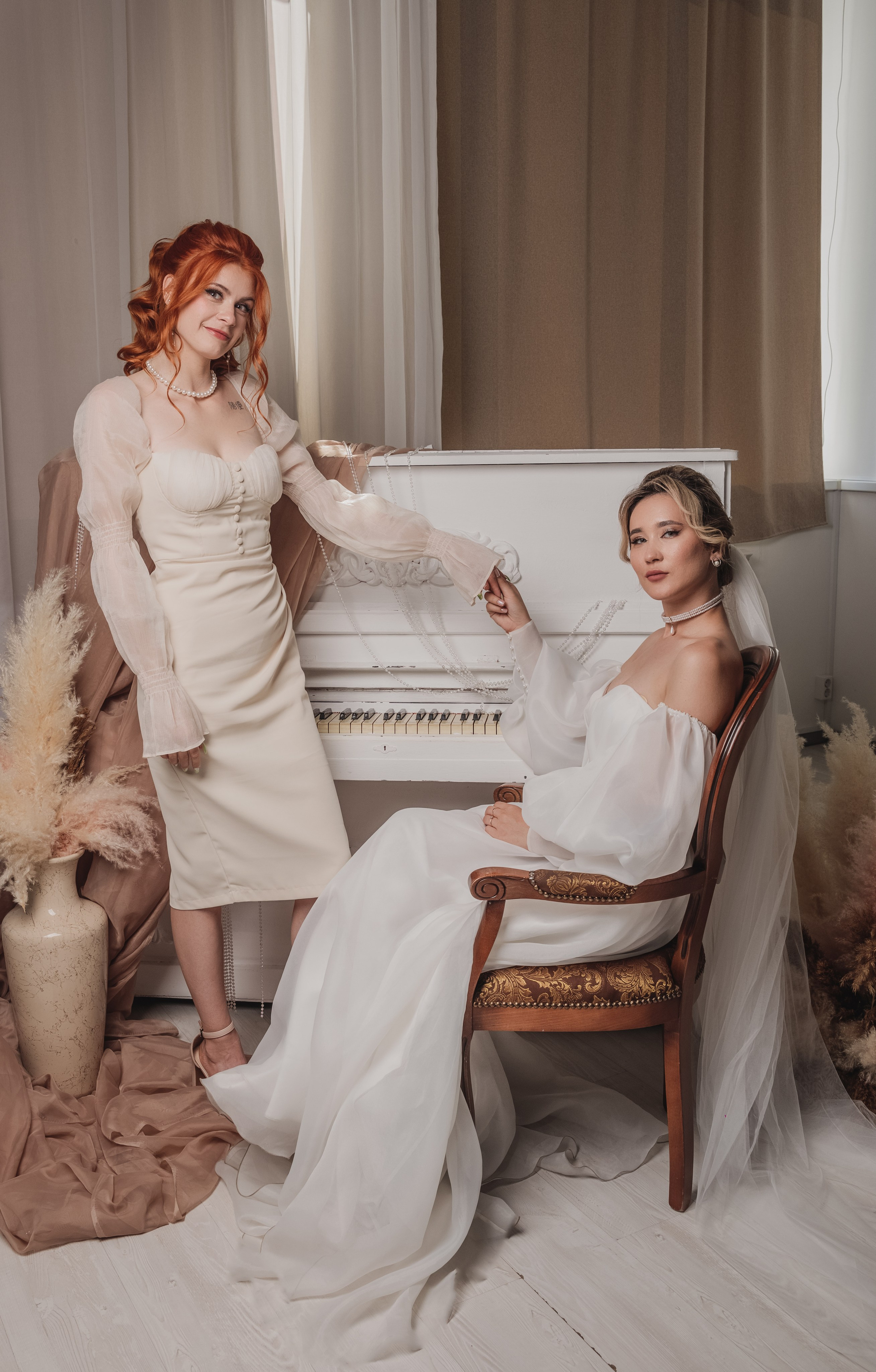 Свадебная фотосессия в фотостудии г. Саратова Яна и Сергей 28.08.2024. Свадебный фотограф, портретный фотограф в Москве и Саратове Оксана Анциферова