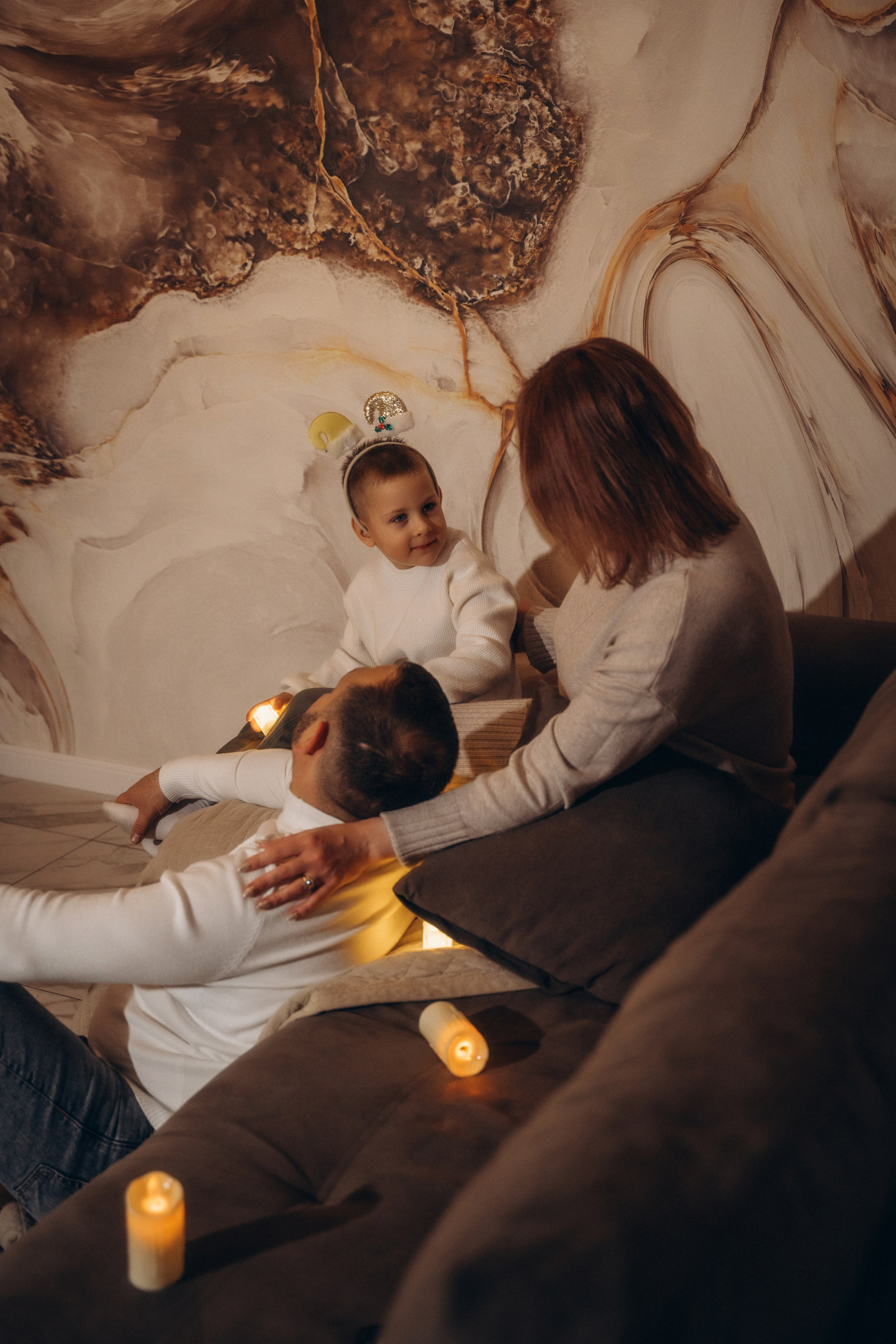 Семья Киприяновы, Новый год дома. Семейный фотограф в Белгороде Амелина Алина