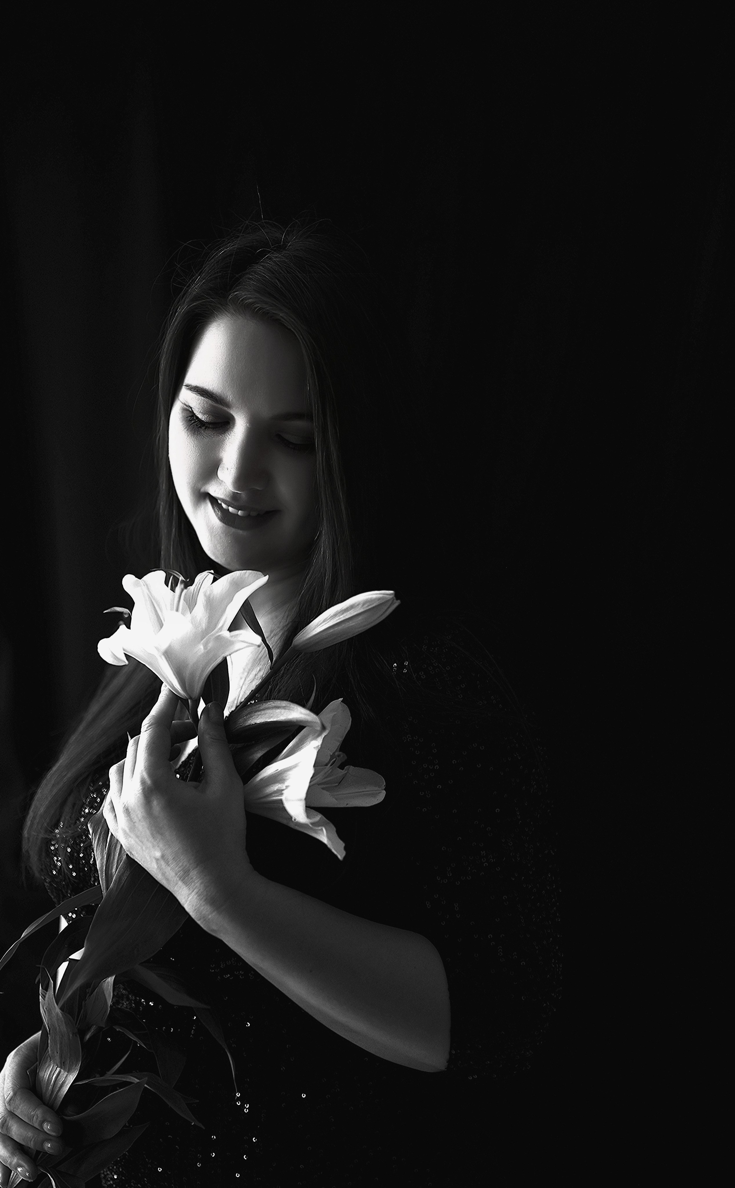 Женская чб фотосессия. Фотограф в Санкт-Петербурге Анастасия Полякова