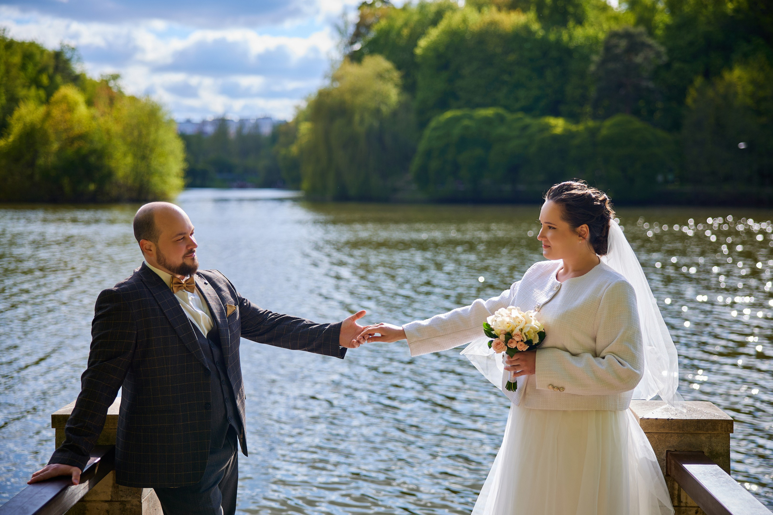 Свадебная фотосессия в Царицыно. Свадебный фотограф Сергей Колбинский