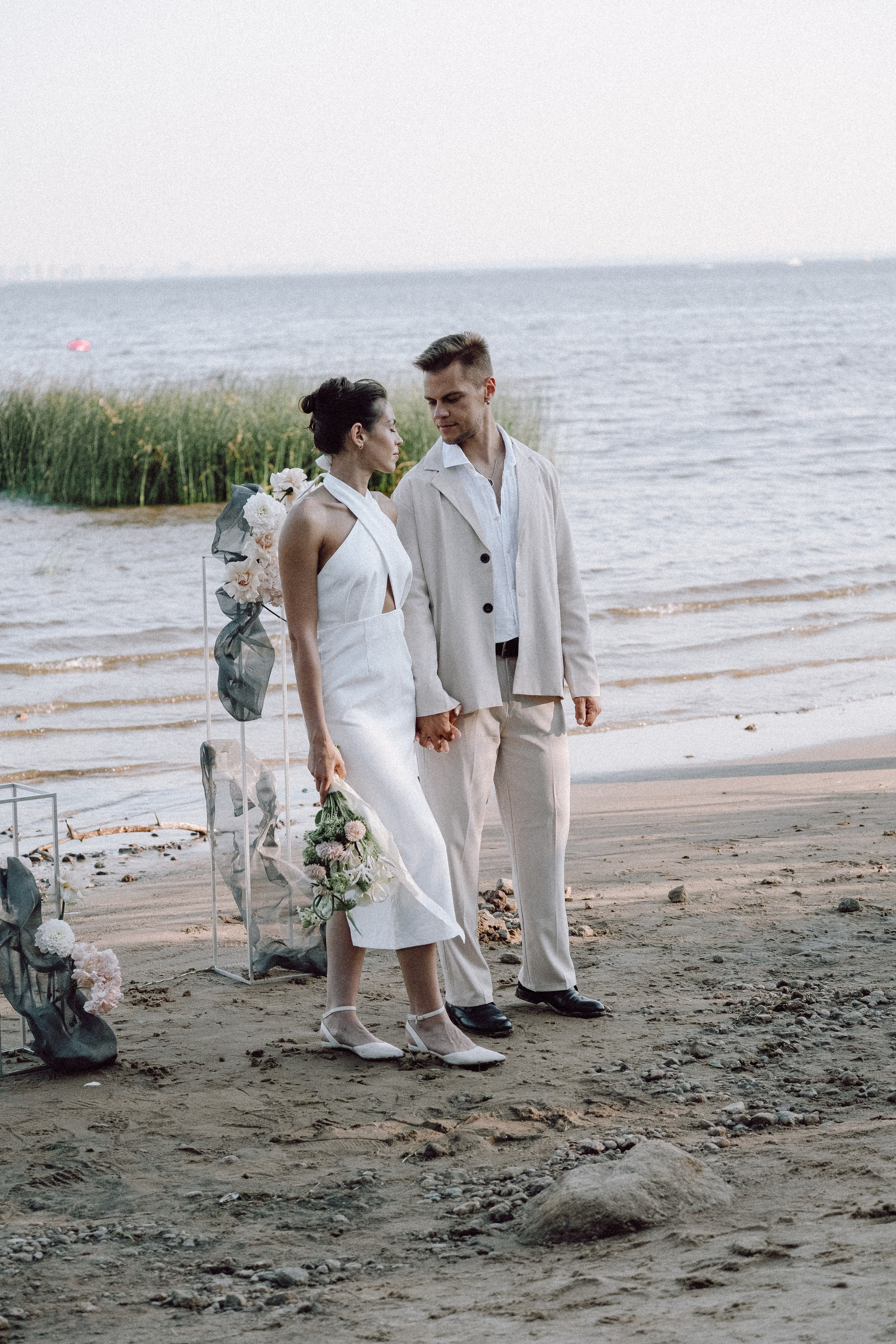 СВАДЕБНАЯ ФОТОСЕССИЯ ВЫЕЗДНОЙ ЦЕРЕМОНИИ (ФИНСКИЙ ЗАЛИВ). Профессиональный фотограф, Санкт-Петербург — Виктория Богомолова