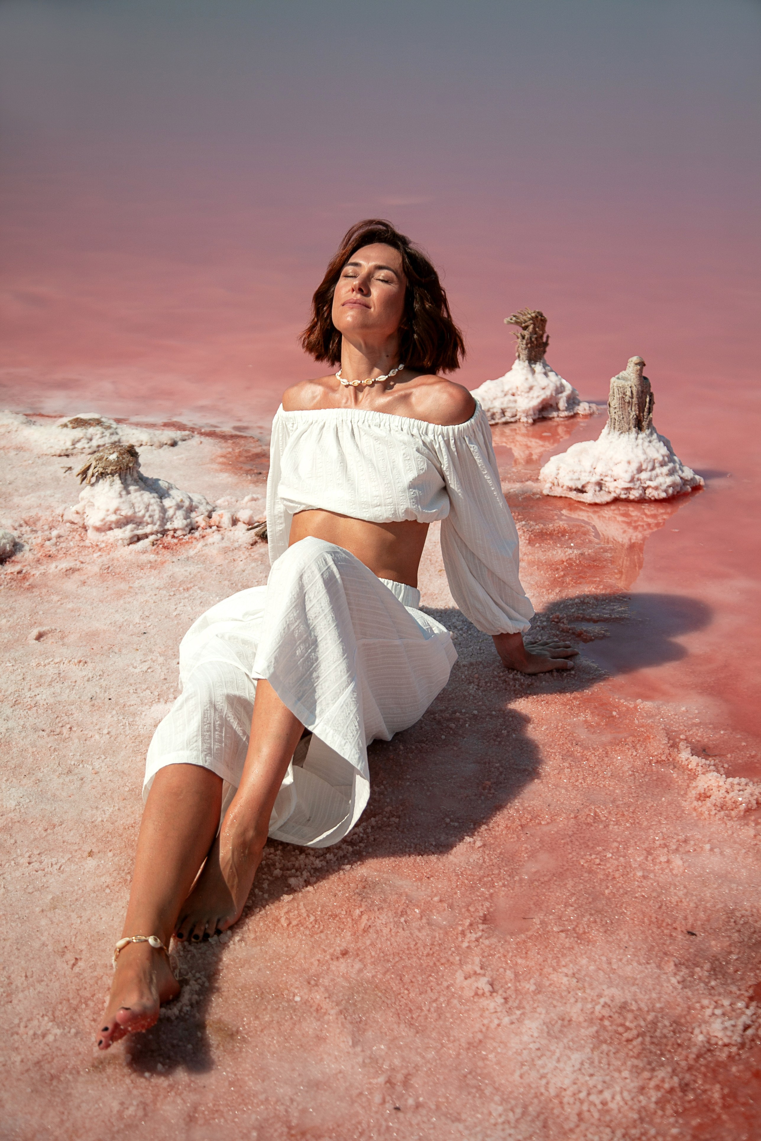 РОЗОВОЕ ОЗЕРО САСЫК СИВАШ. Фотограф в Крыму