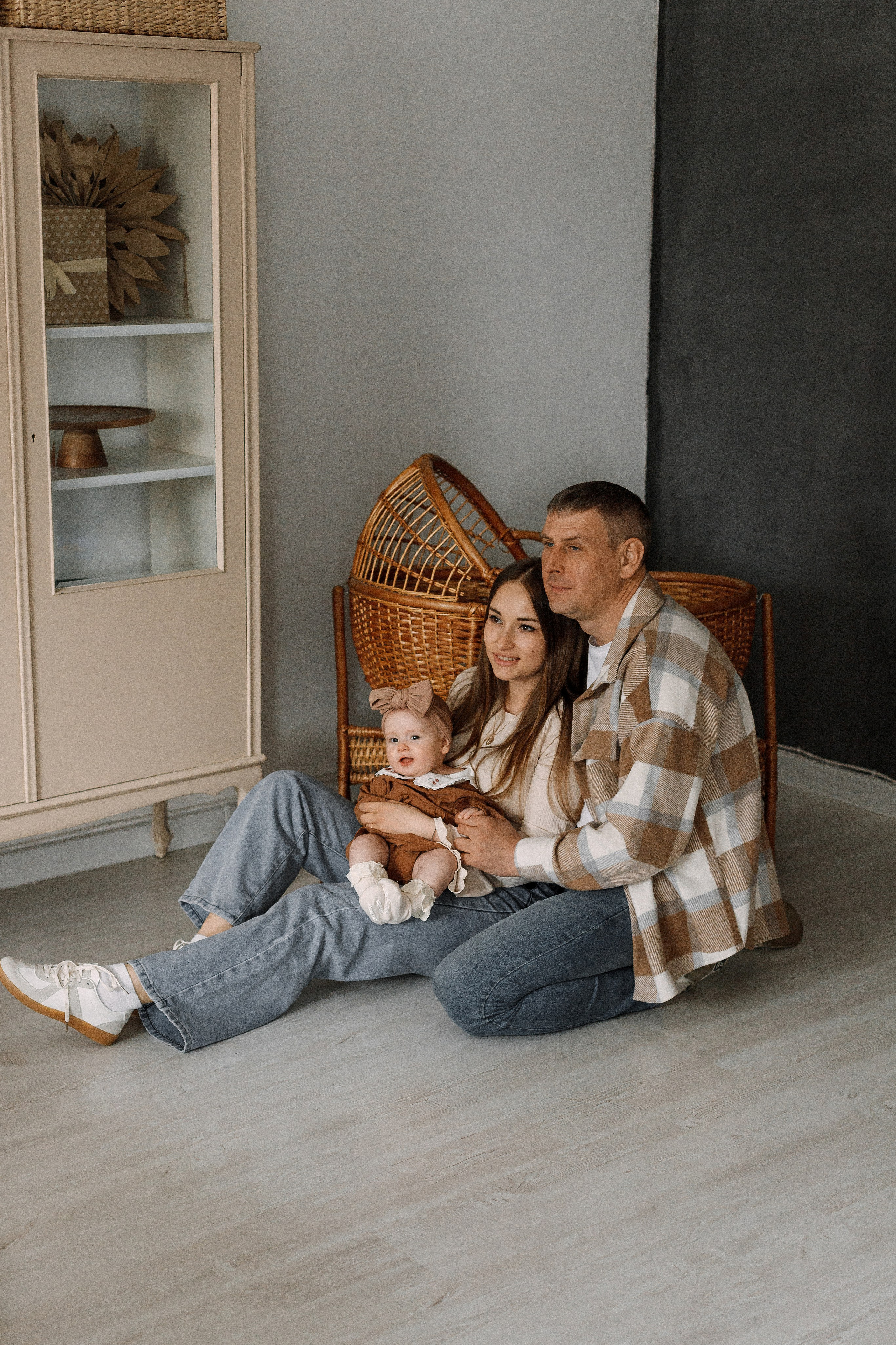 Оля, Алексей и Кариночка фотостудия Фабрика. Фотограф Александра Сыщенко