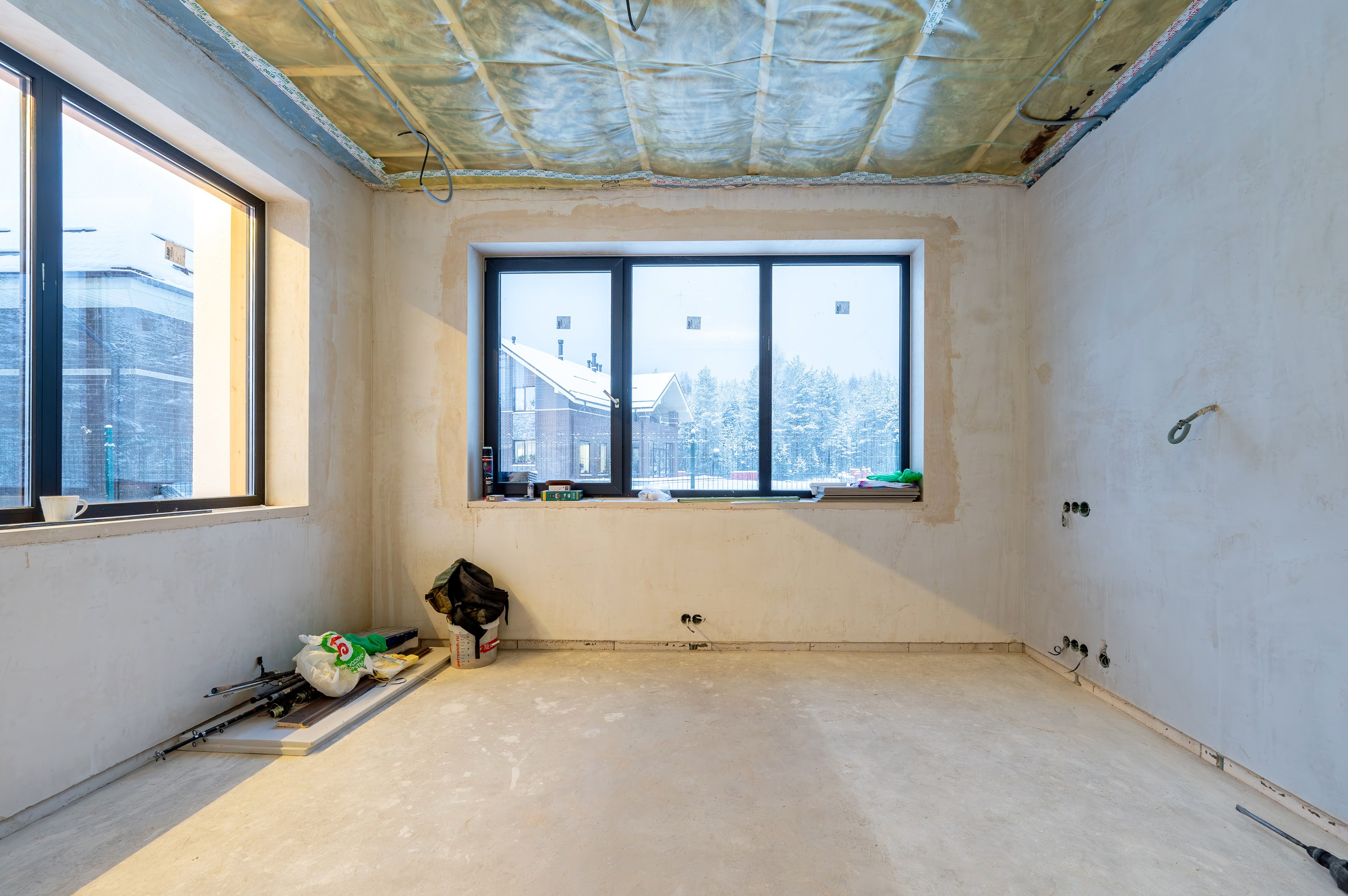 Строящийся дом в Курортном районе. Интерьерный фотограф. Фото- видеосъемка недвижимости Санкт-Петербург