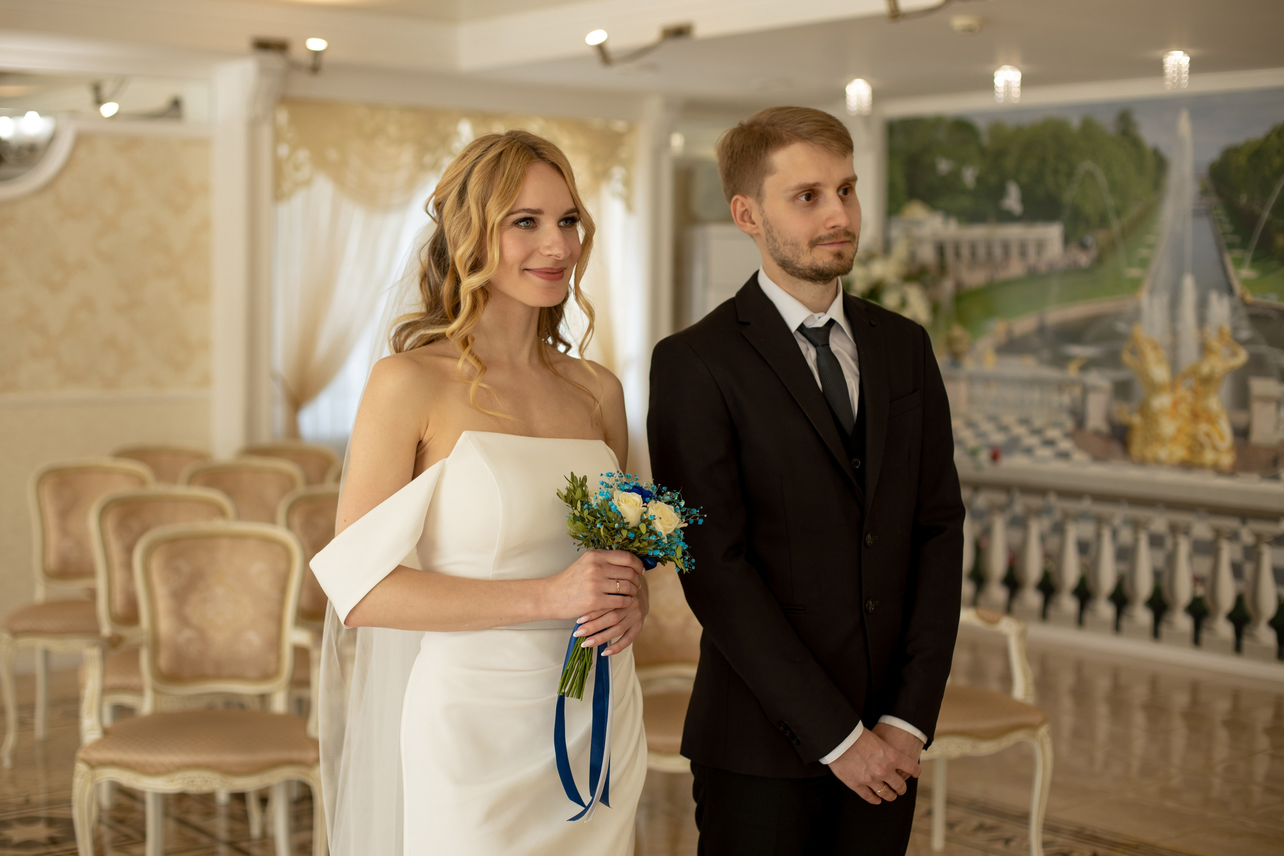 Петергоф / ЗАГС + прогулка. Свадебный и семейный фотограф в Москве Диана Левченко