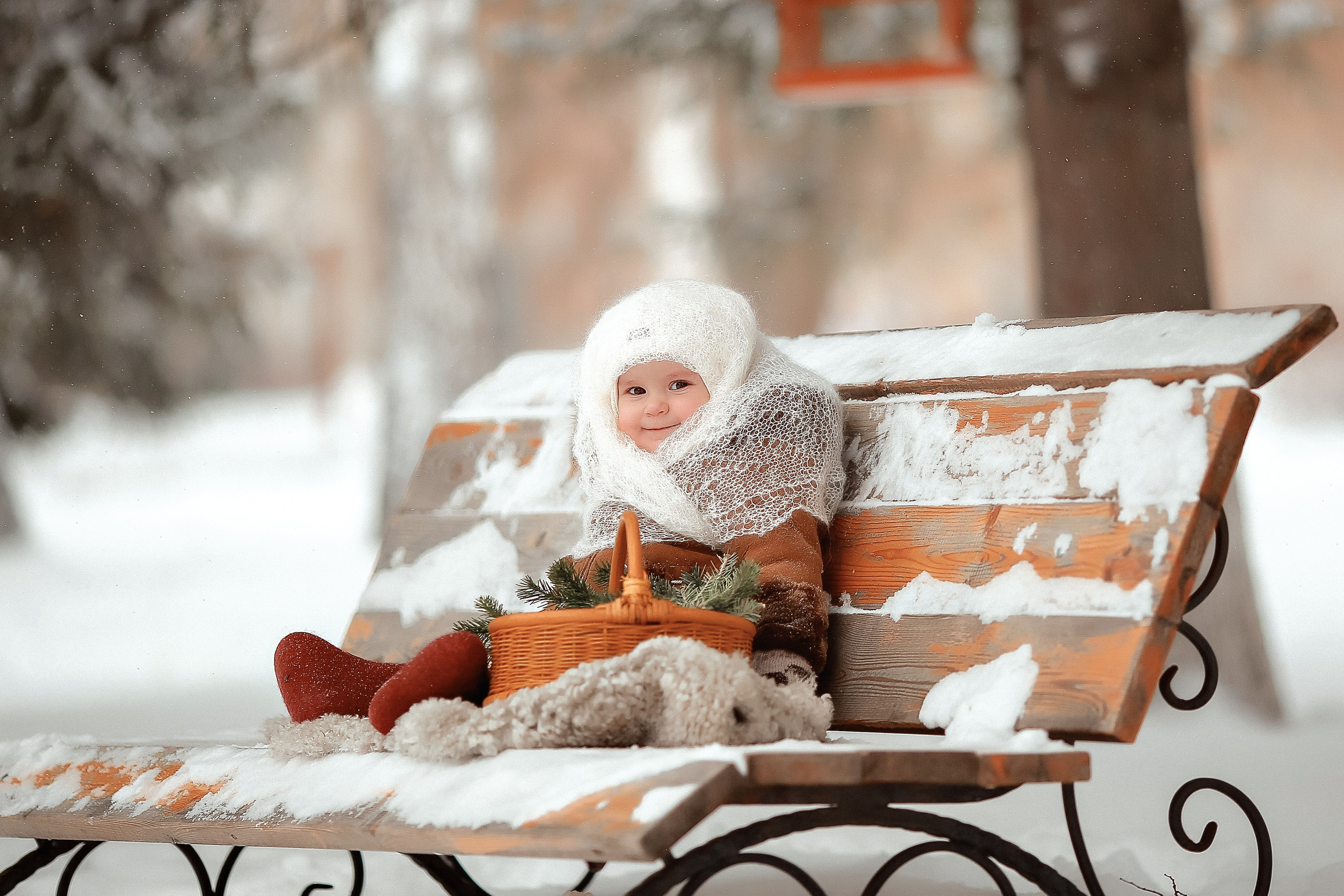 Белоснежная зима. Семейный фотограф в Новосибирске Екатерина Сафронова