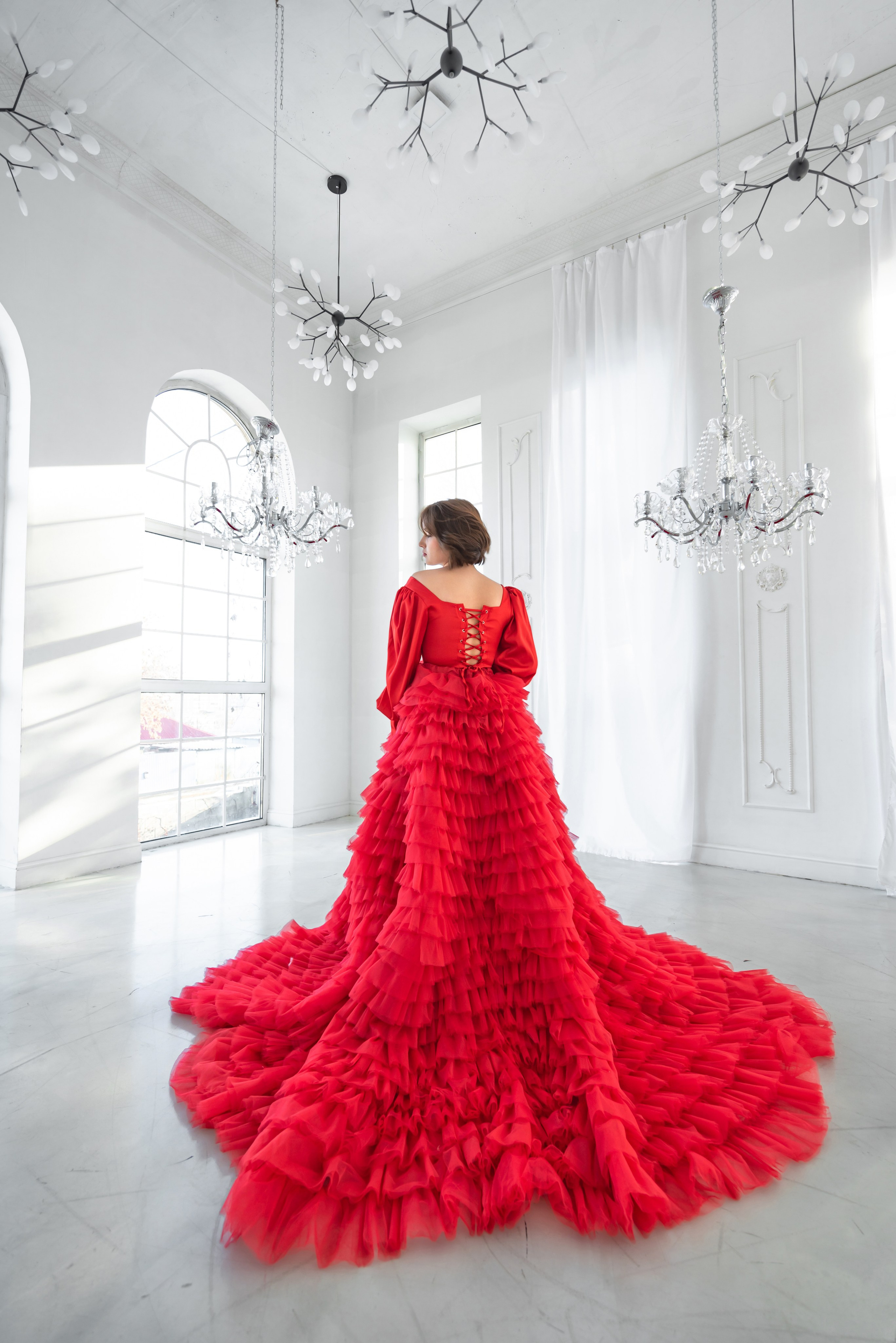 Юбка каскад фатиновая со шлейфом (оверсайз). Туры на Байкал с фотографом под ключ. Фотосессии на Ольхоне