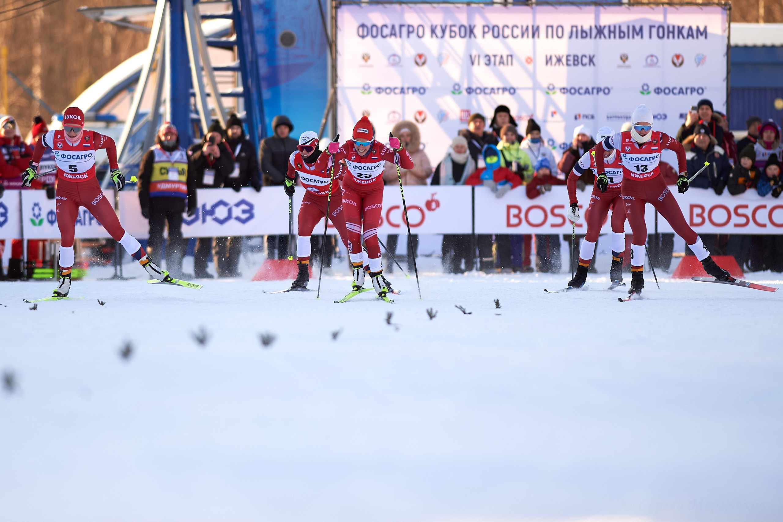 VI этап ФосАгро Кубка России по лыжным гонкам. Спринт. Ижевск 25.01.2025. Спортивный репортажный фотограф в Ижевске Сергей Мерзляков