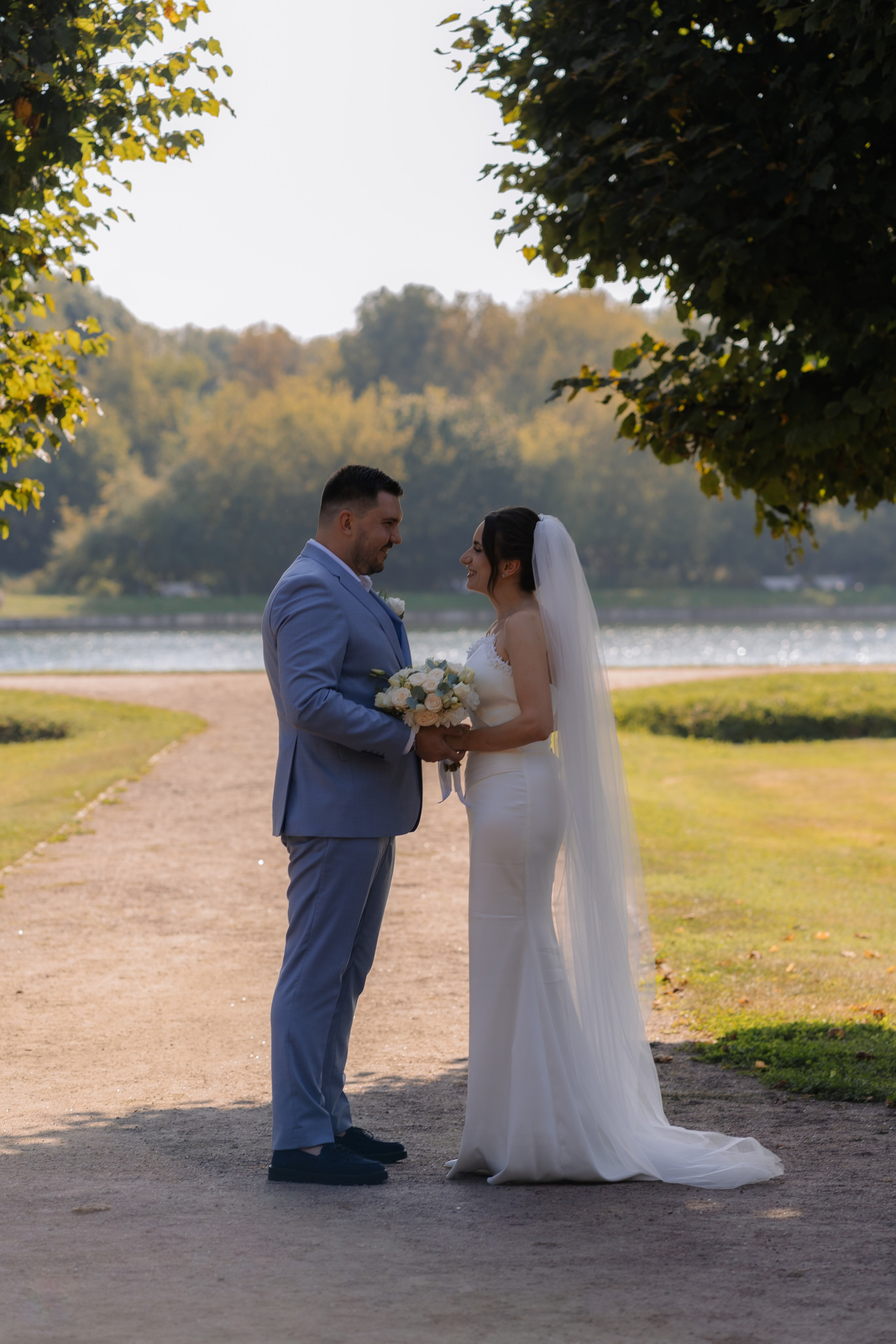 Свадебная фотосессия в Москве, парк Кусково. Свадебный фотограф в Москве Анна Полушина