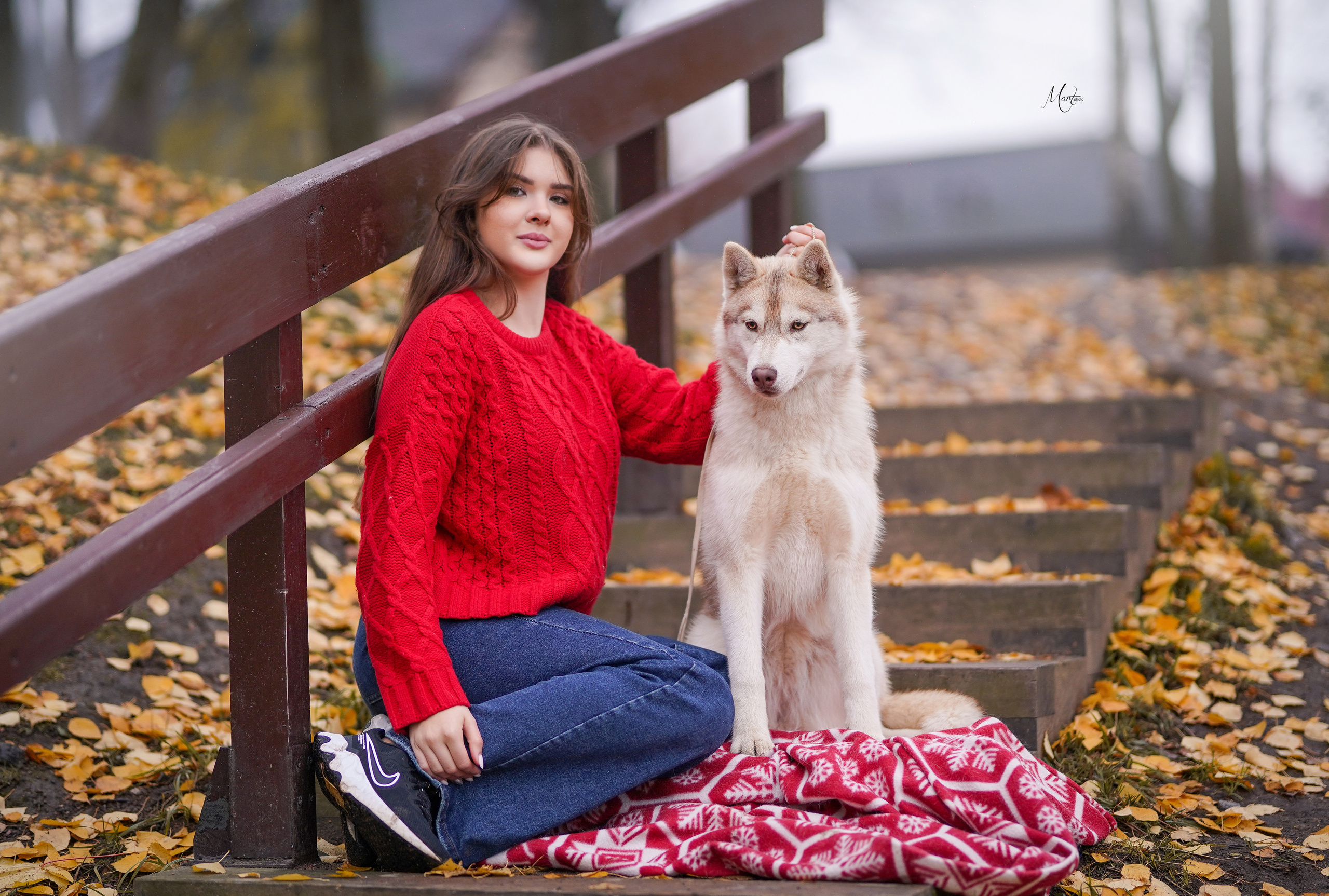 Саша и хаси. Фотограф-анималист в Санкт-Петербурге Яна Мартынова