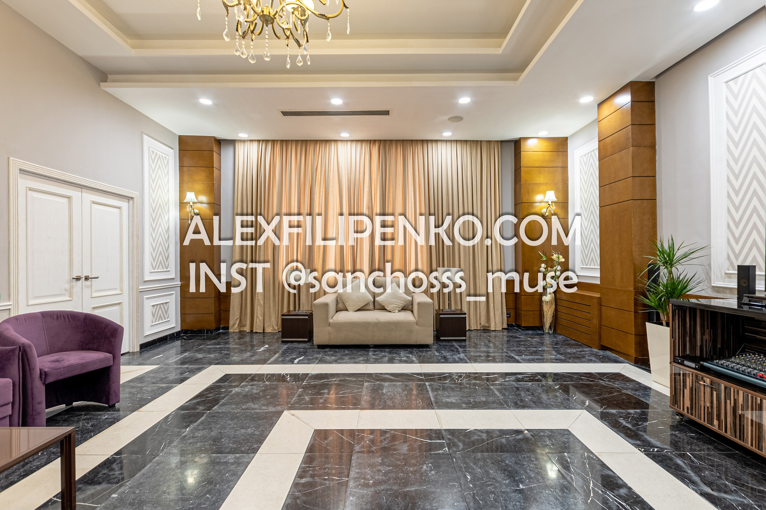 VIP зал Comfort Hotel Astana. Фотограф интерьера недвижимости и архитектуры в Астане