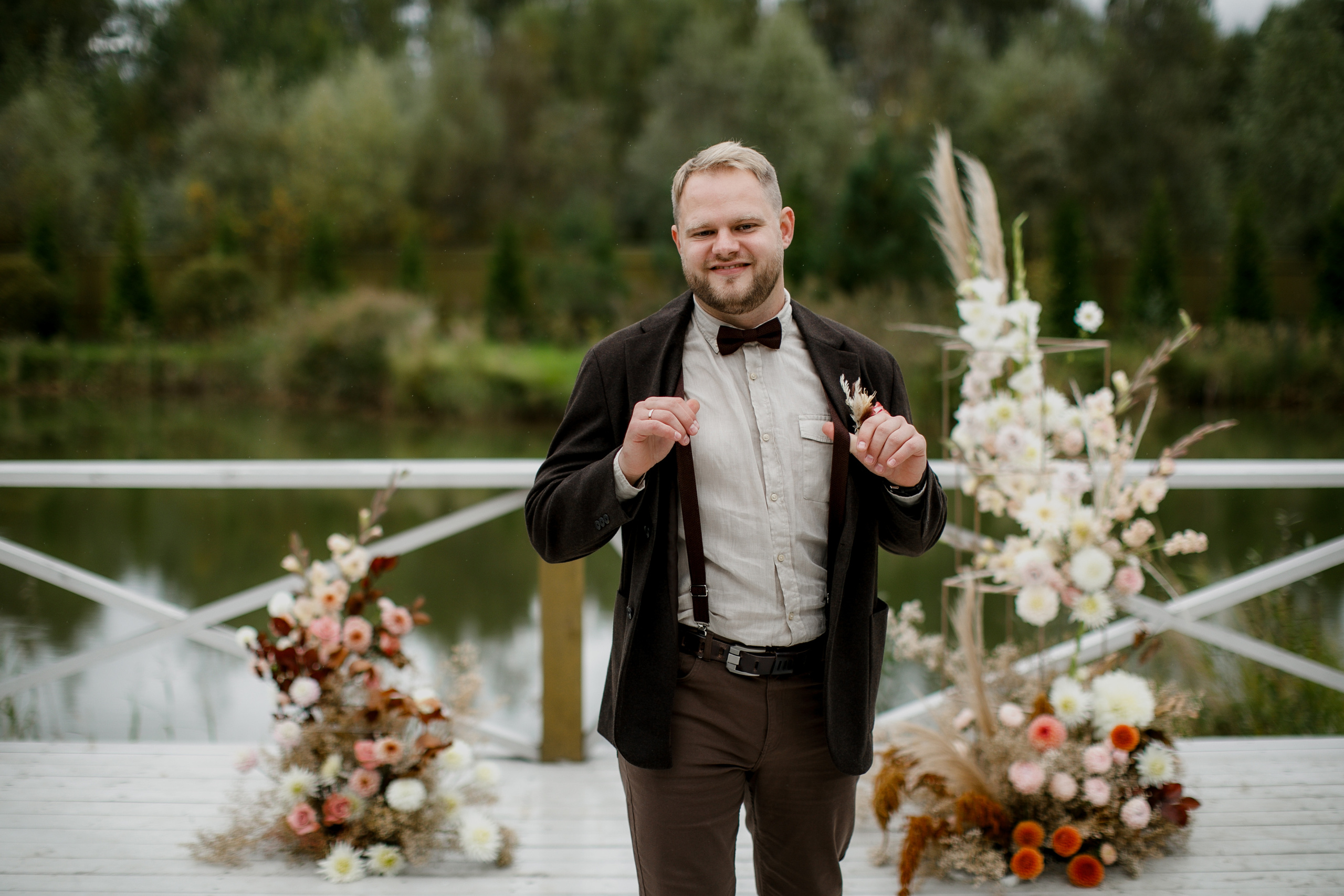 Свадебная вечеринка на загородной пощадке. Свадебный фотограф Марина Назарова Москва