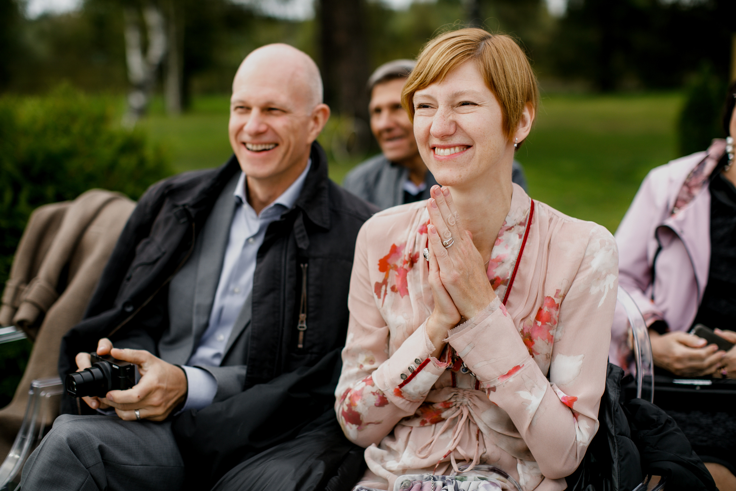 Свадебная вечеринка на загородной пощадке. Свадебный фотограф Марина Назарова Москва