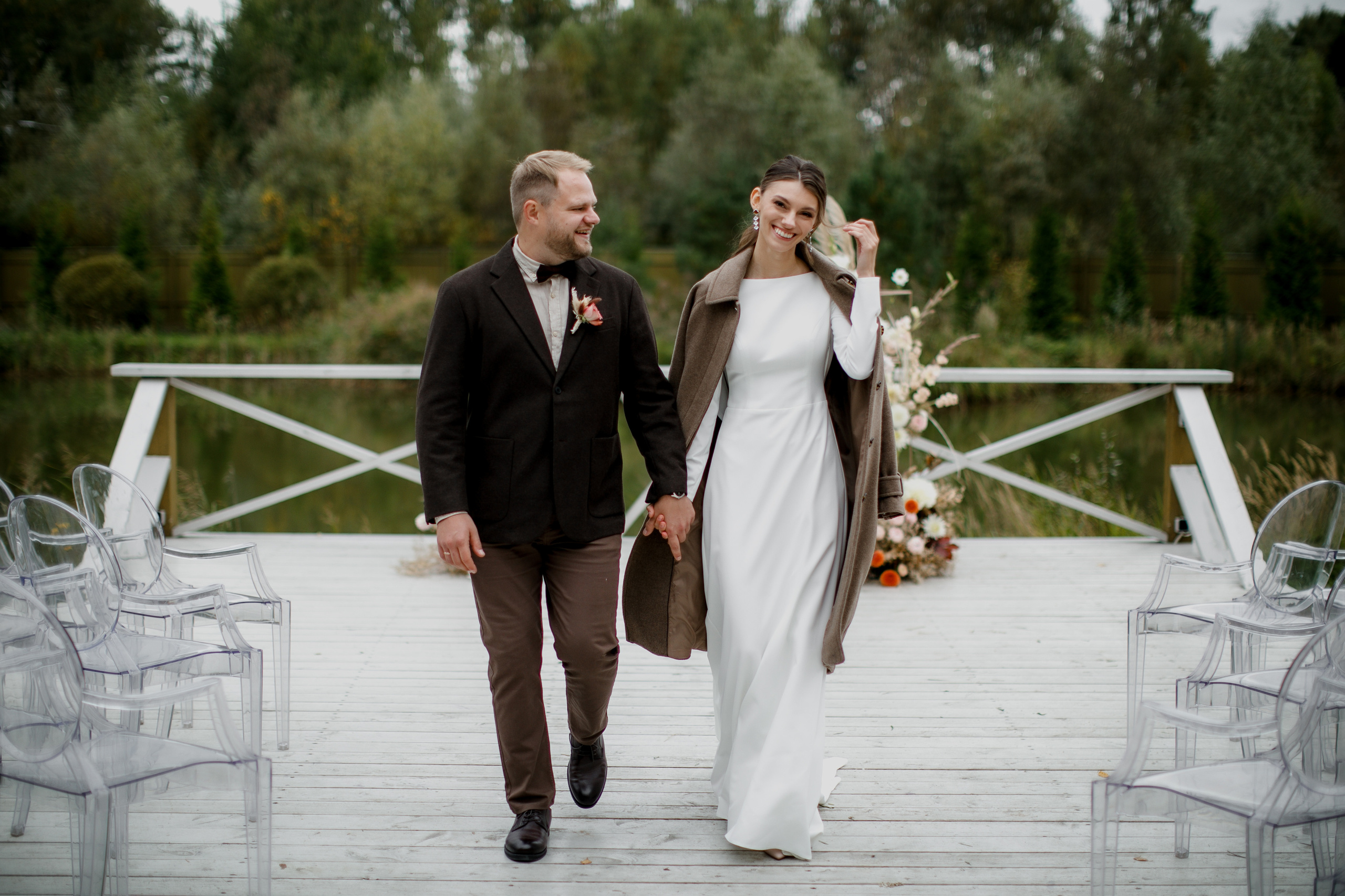 Свадебная вечеринка на загородной пощадке. Свадебный фотограф Марина Назарова Москва