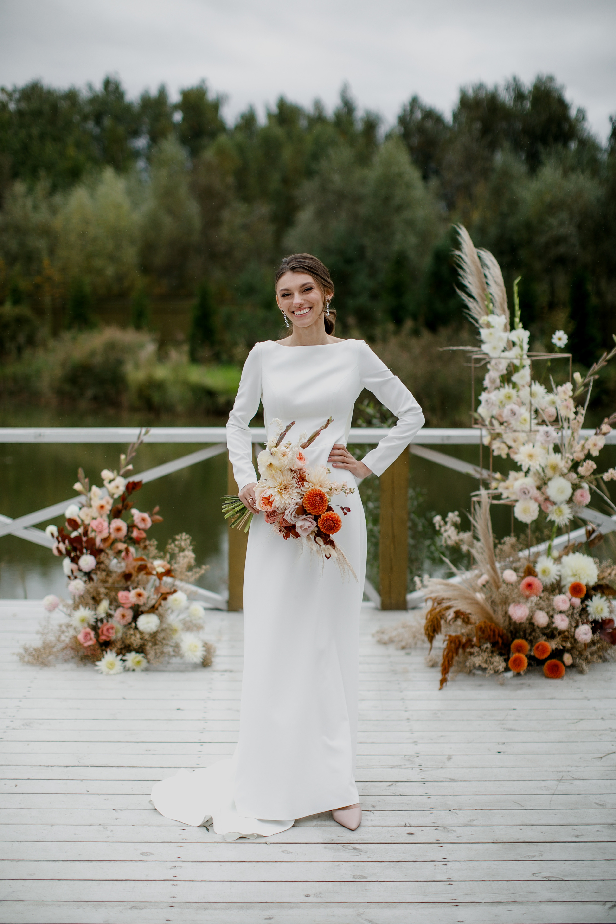 Свадебная вечеринка на загородной пощадке. Свадебный фотограф Марина Назарова Москва