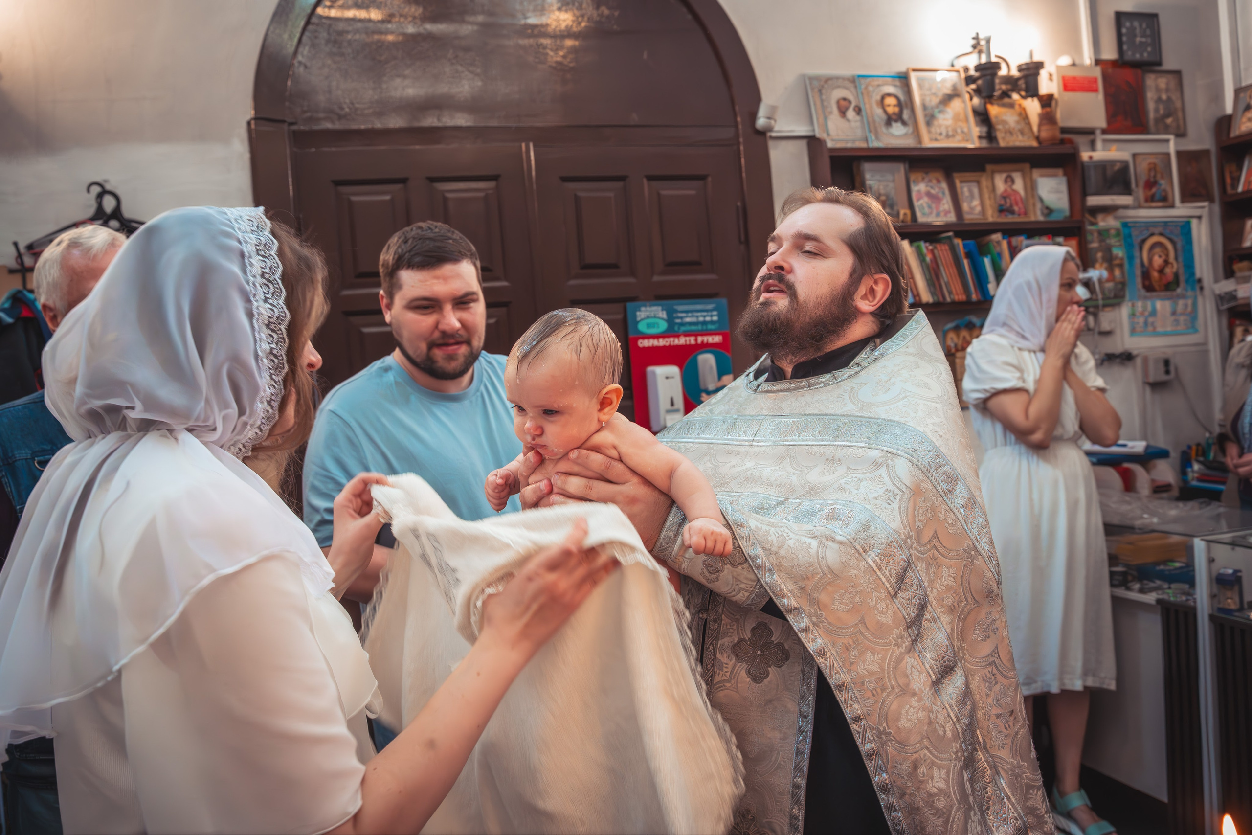 Крещение Анастасии в храме Михаила Тверского. Фотограф Евгений Егоров