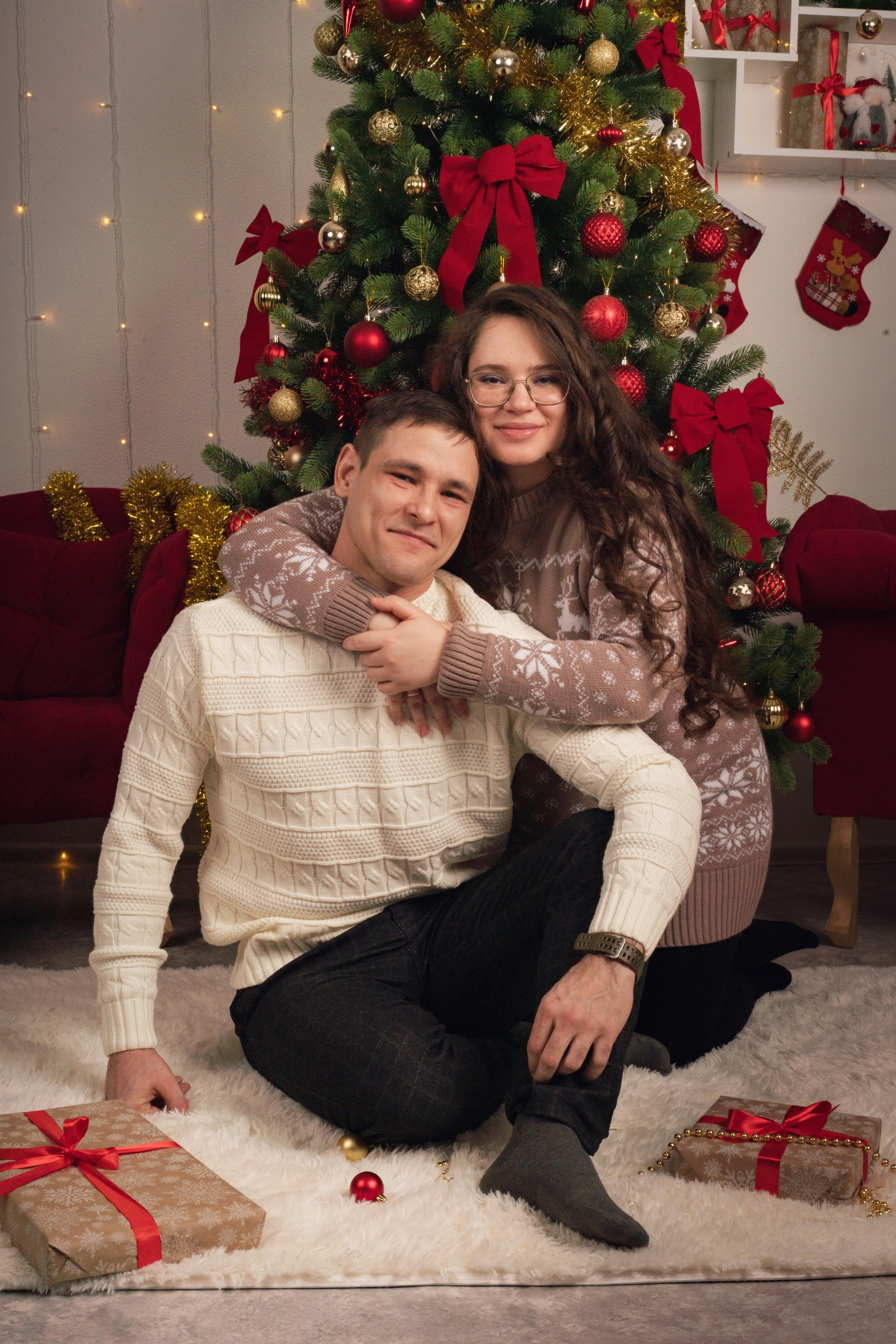 Новогодняя фотосессия в студии