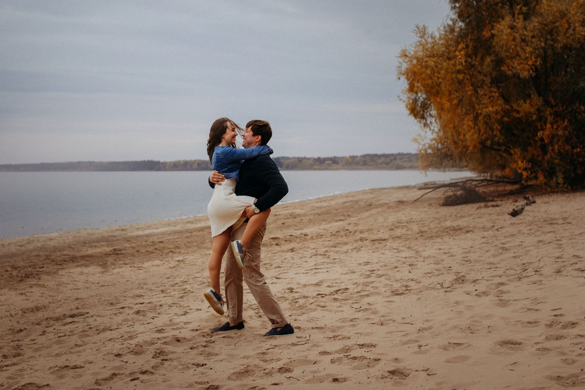 Наталья, Илья и фоксы. Фотограф Наталья Потапова