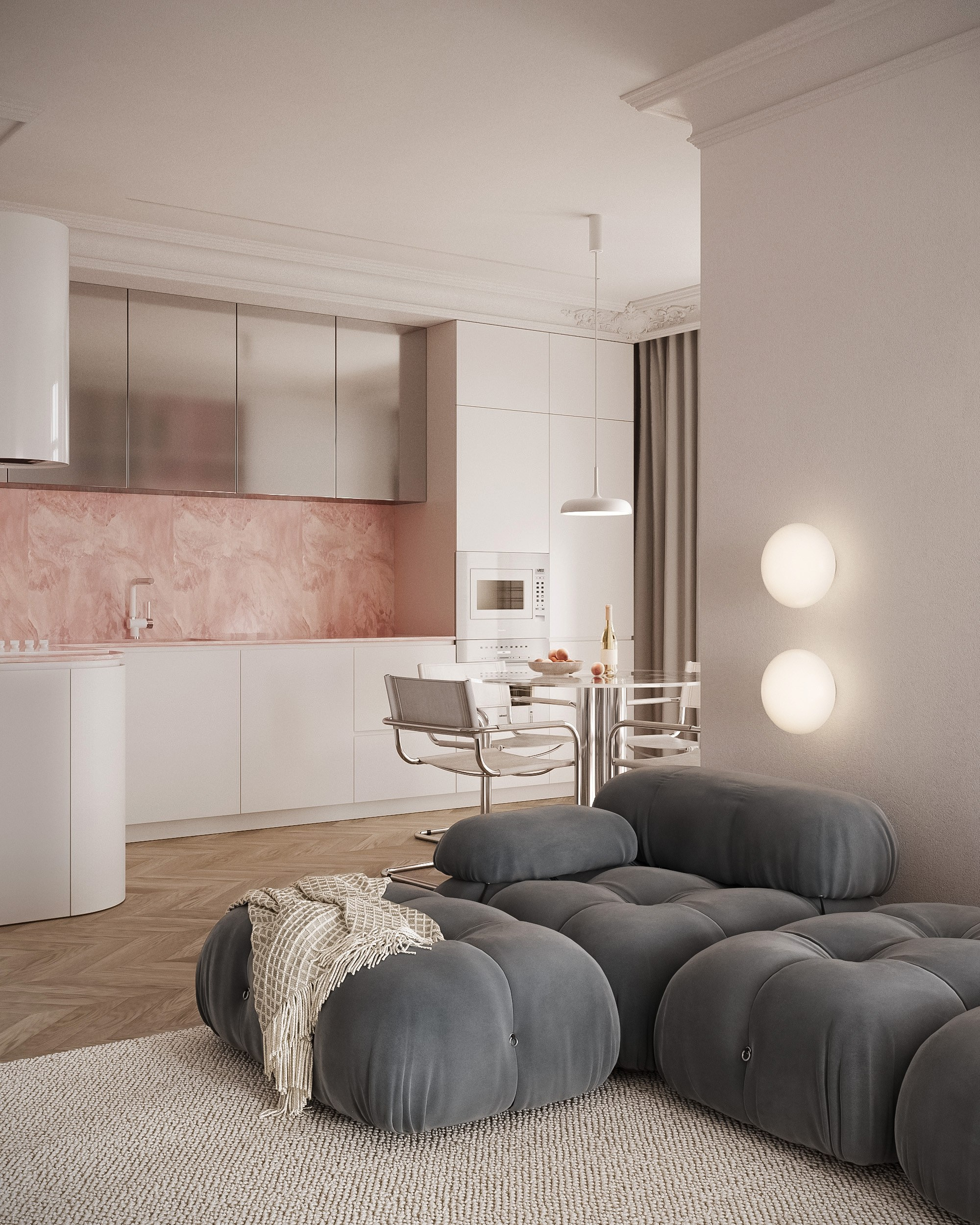 Квартира в ЖК Легенда — 102 м². Студия дизайна интерьера Muro