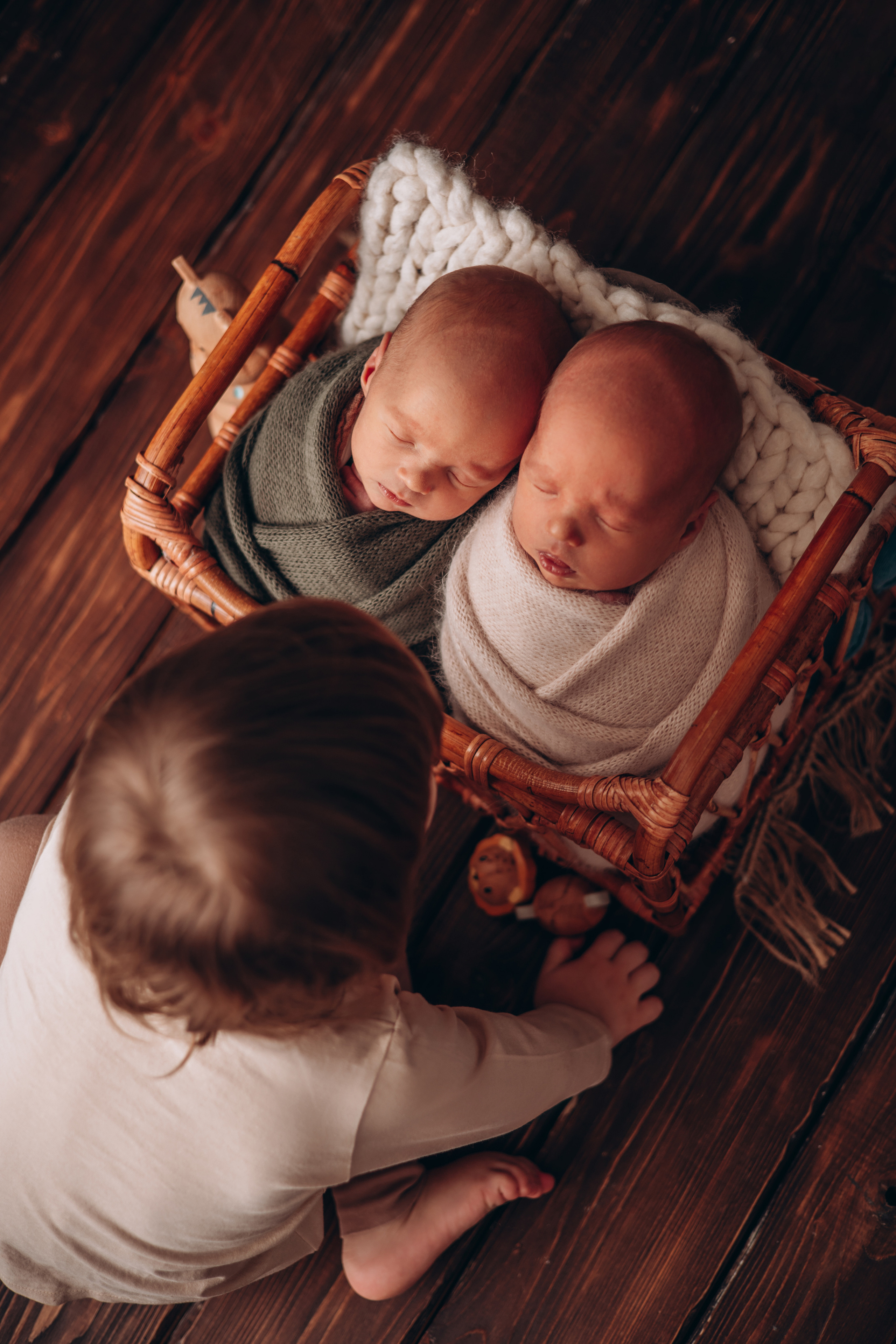 Двойня. Фотограф новорожденных и детский фотограф в Новосибирске