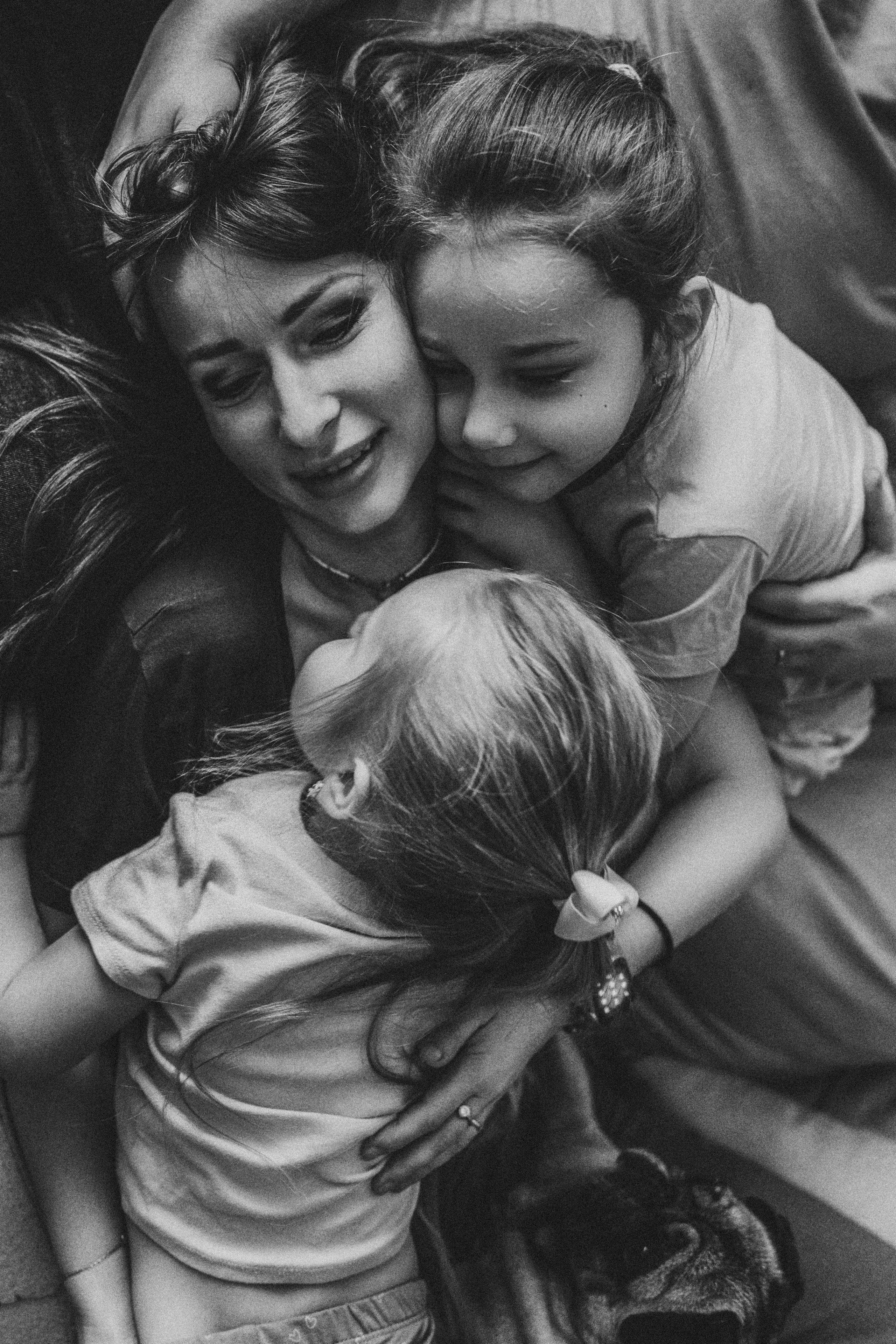 Уютная домашняя фотосессия Любы Димы Веры и Алины. Детский, семейный и ньюборн фотограф в Москве Юлия Шуарт