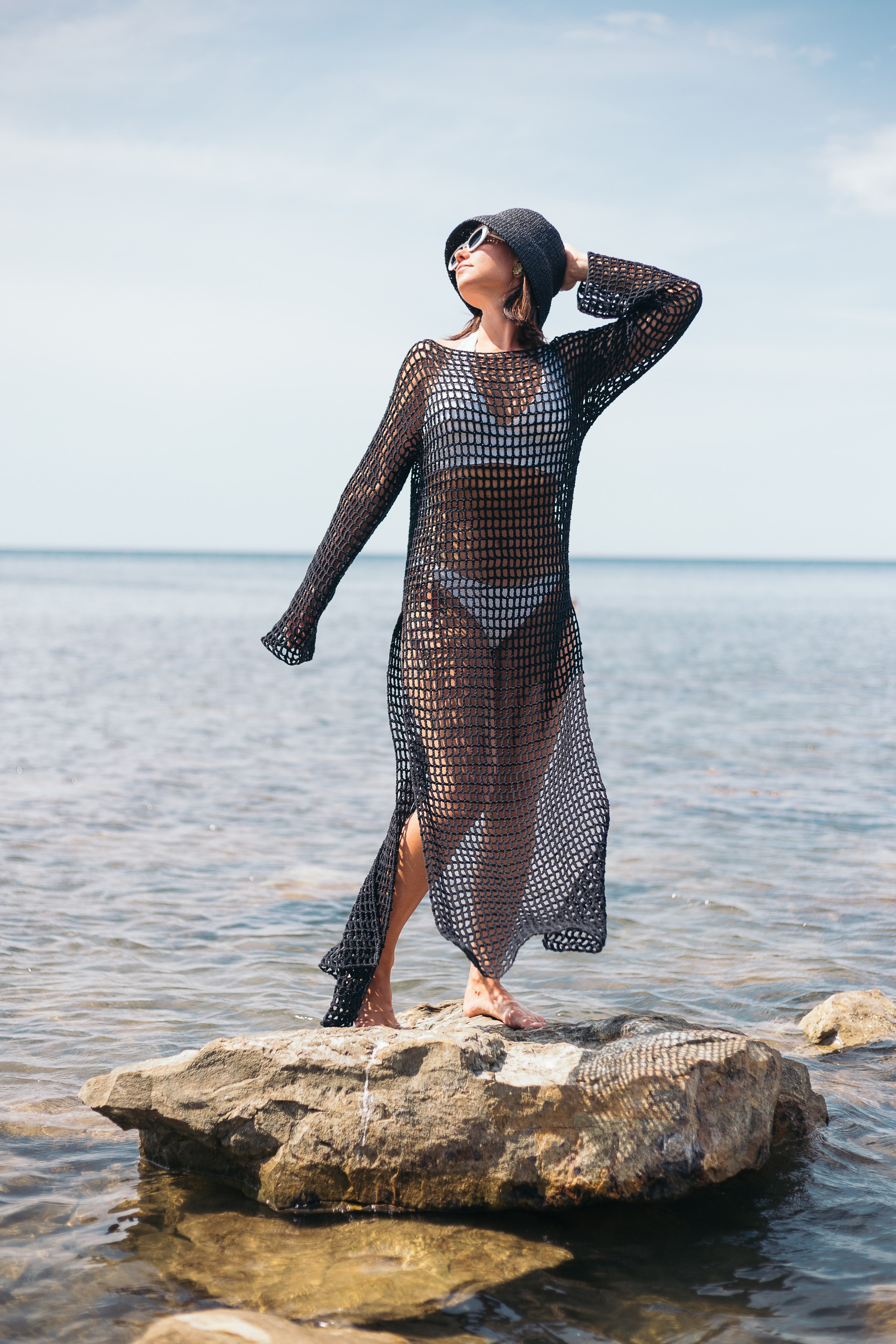 фотосессия на пляже в платье