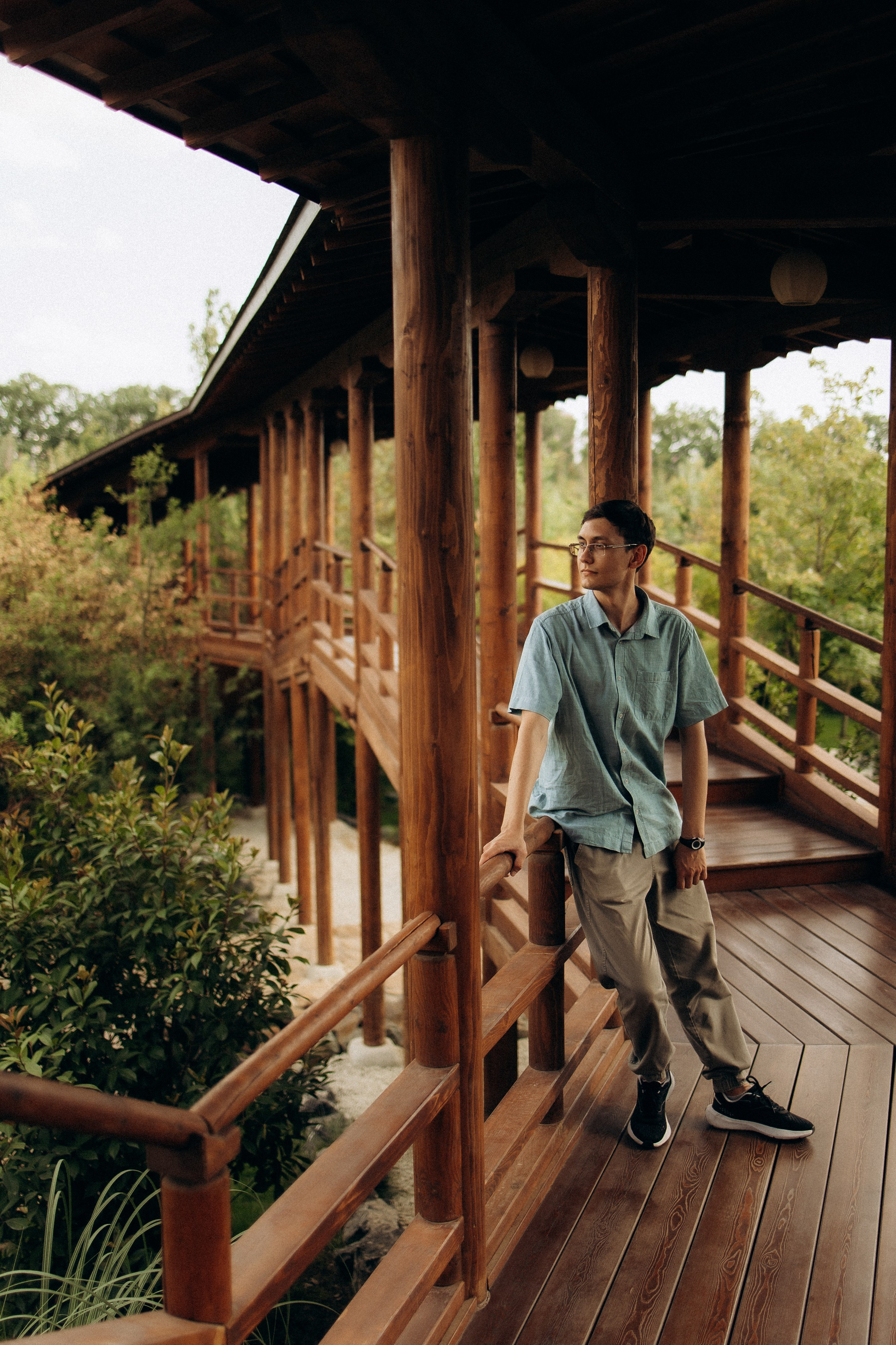 Семья в японском саду. Семейный фотограф в Краснодаре Храмова Анна