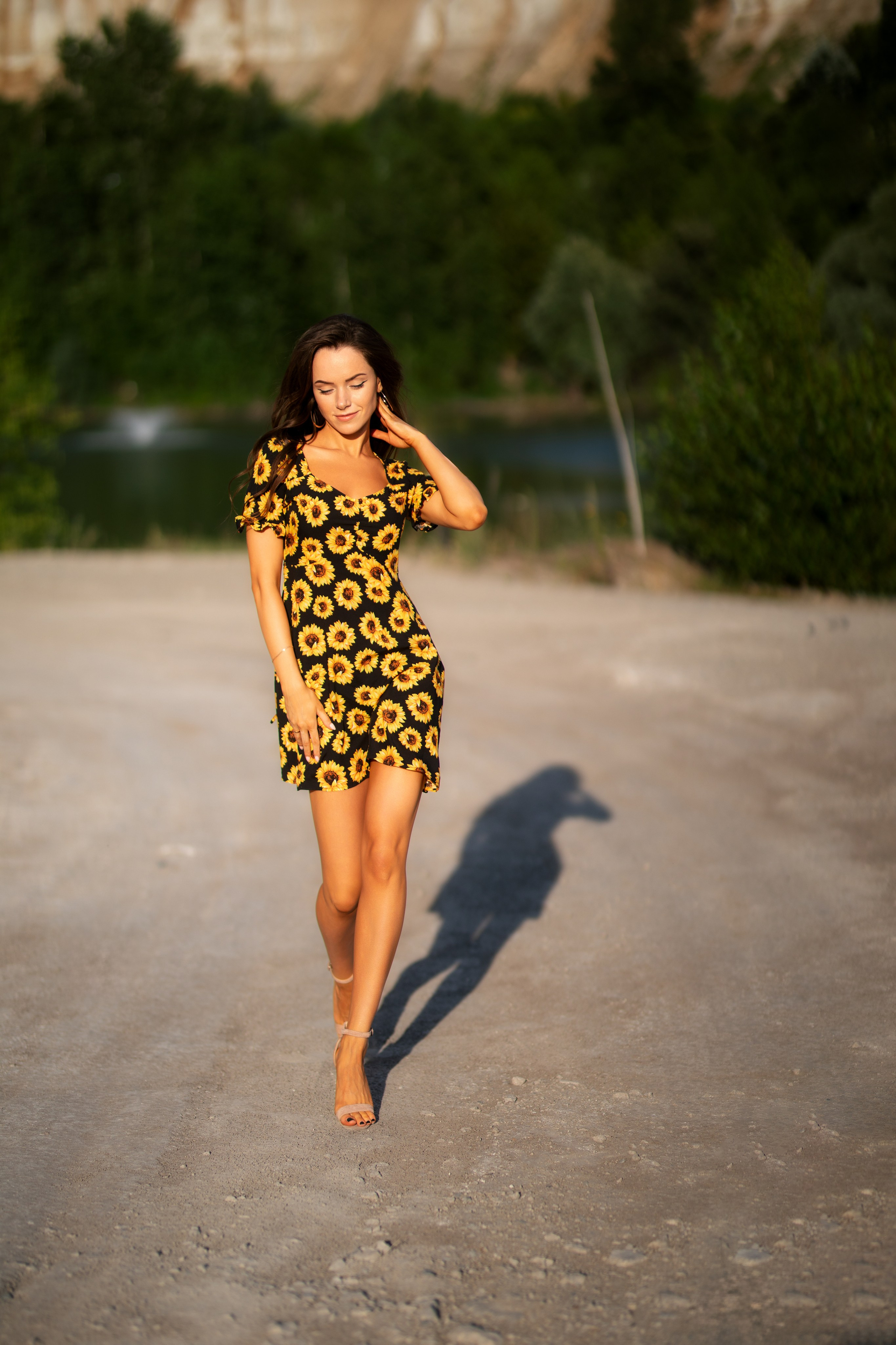 Летняя съемка с Екатериной на природе в парке Белый Колодец в формате для «себя»