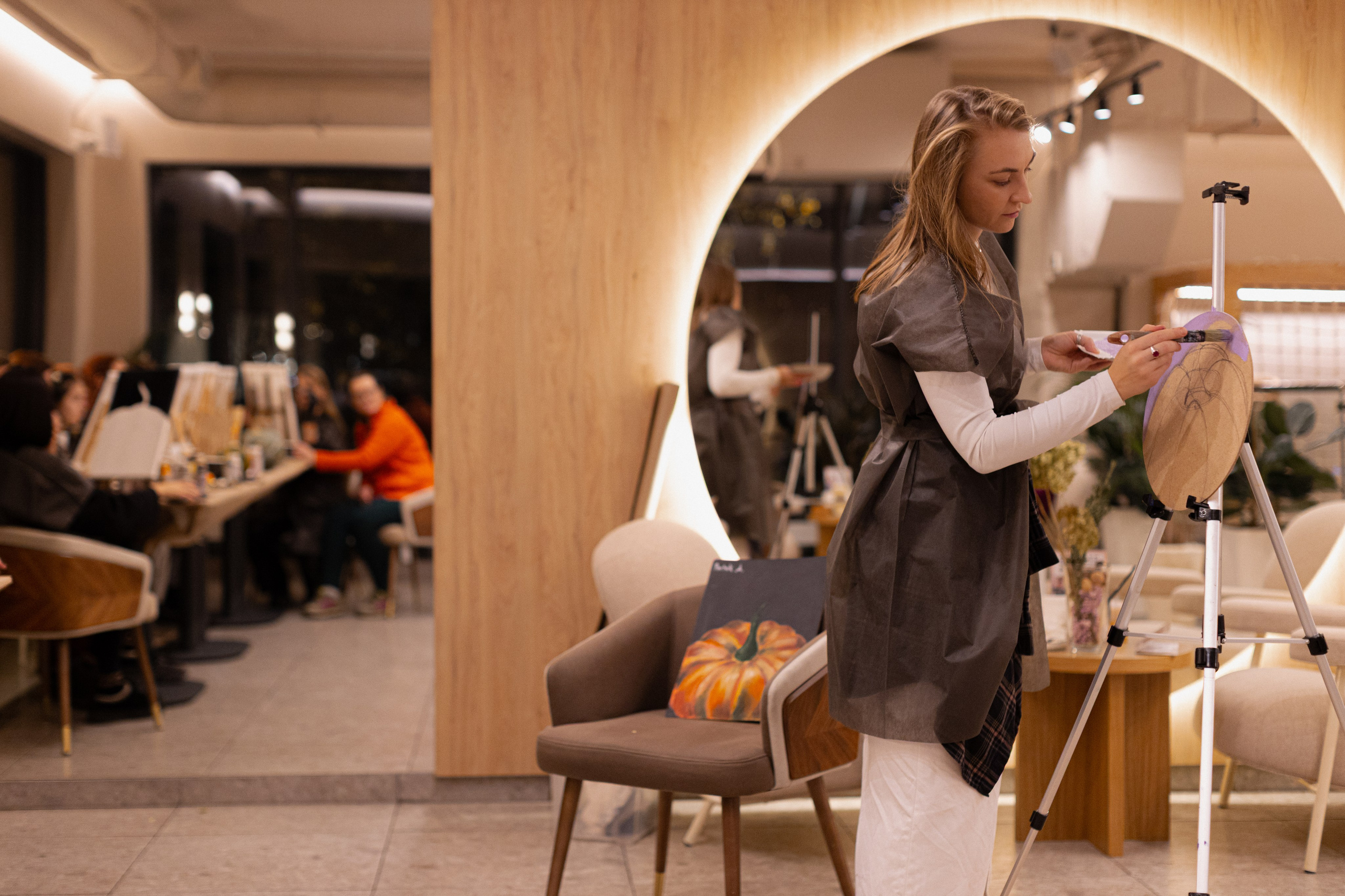 МК Тыква в кафе Здрасте. Анастасия Ракчеева Художник