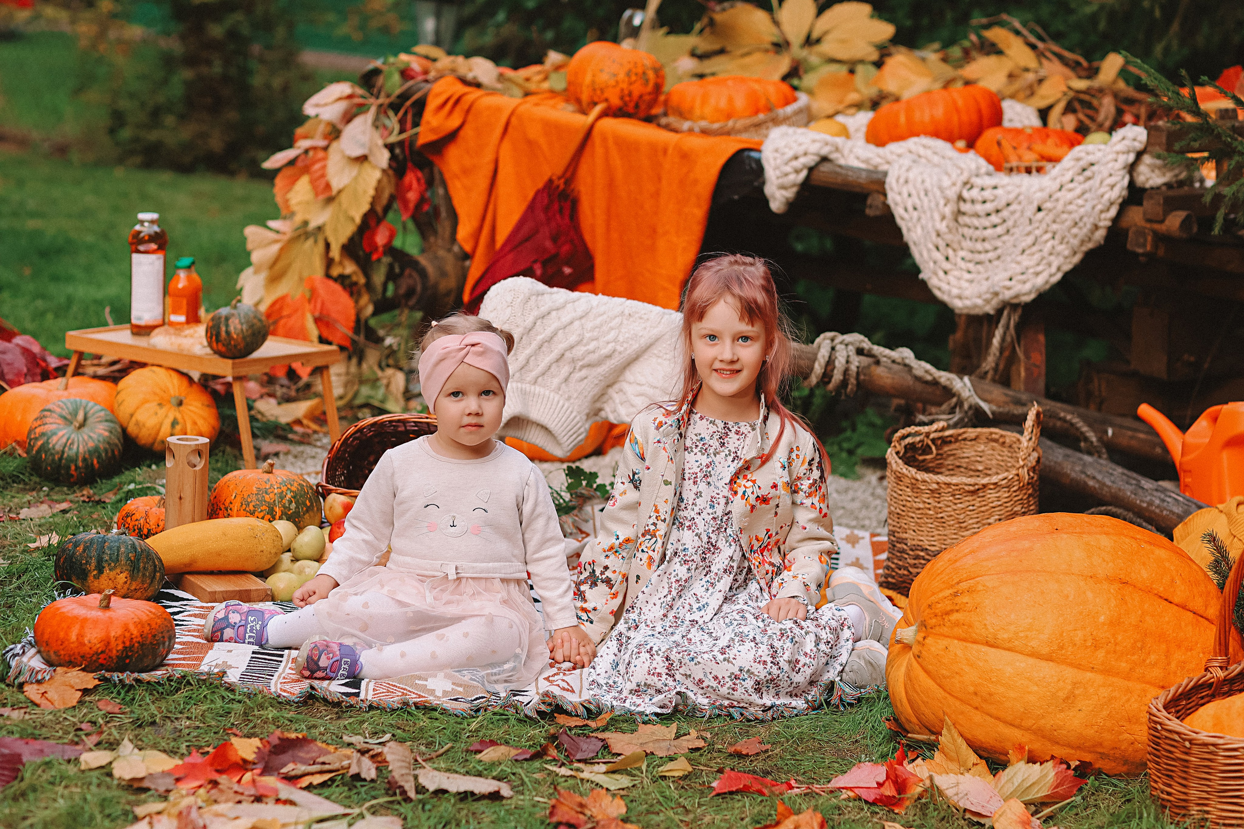 Тыквы. Семейный фотограф Тюмень, фотограф на роды Салмина Мария