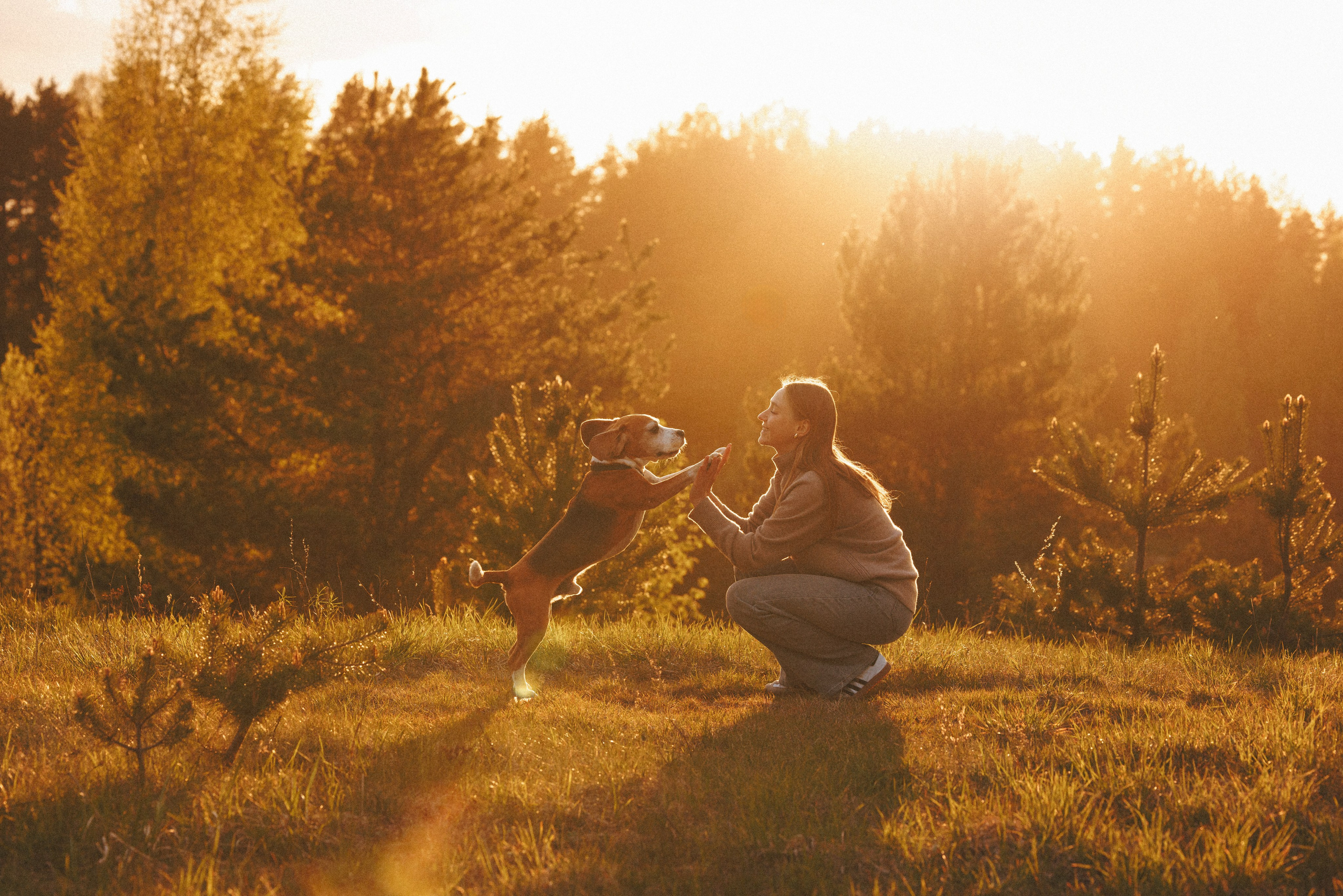 Юля и Зайфер. Фотограф анималист Осипчикова Мария