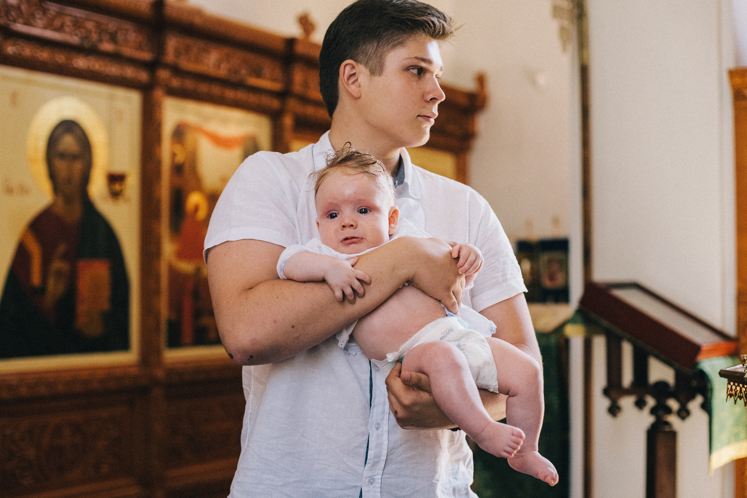 Крещение Мироши. Семейный фотограф, фотограф родов, репортажей фотограф в Санкт-Петербу