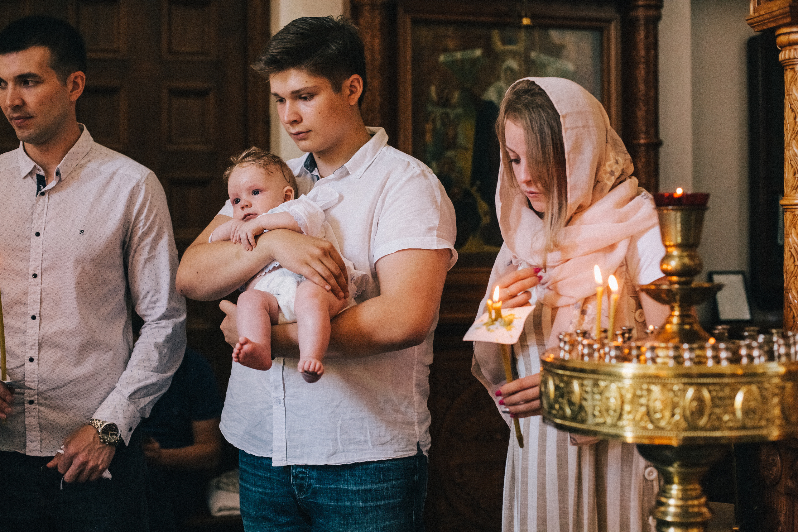 Крещение Мироши. Семейный фотограф, фотограф родов, репортажей фотограф в Санкт-Петербу