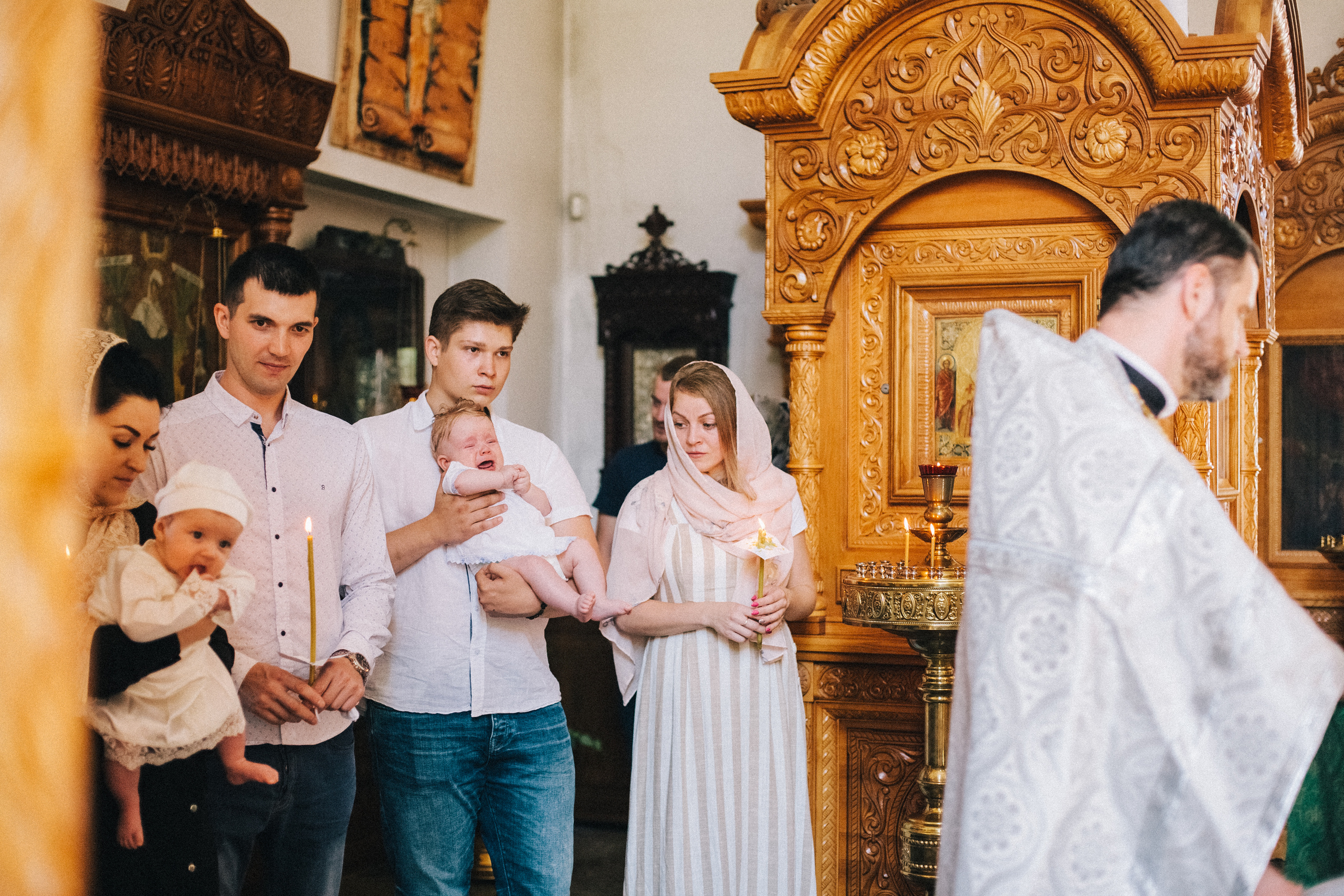 Крещение Мироши. Семейный фотограф, фотограф родов, репортажей фотограф в Санкт-Петербу