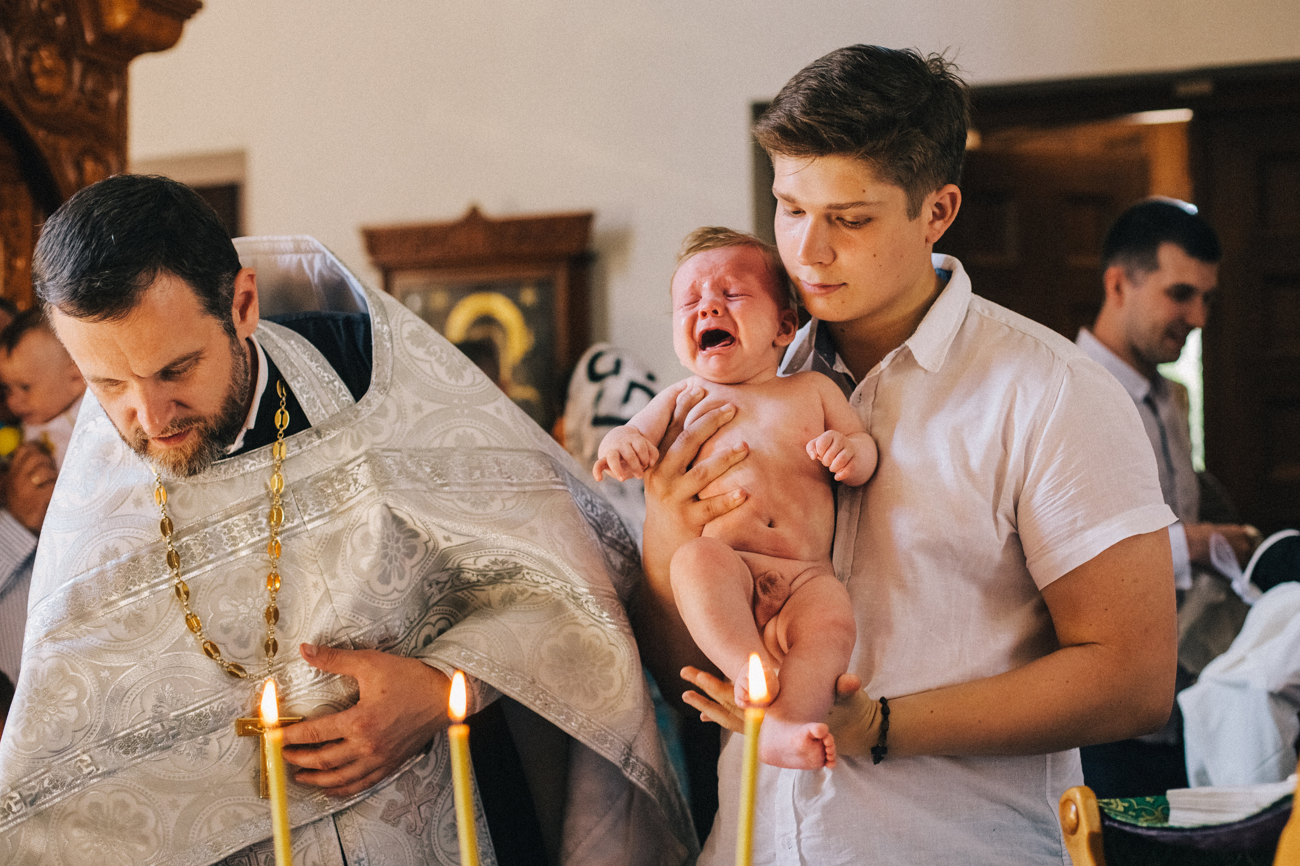 Крещение Мироши. Семейный фотограф, фотограф родов, репортажей фотограф в Санкт-Петербу