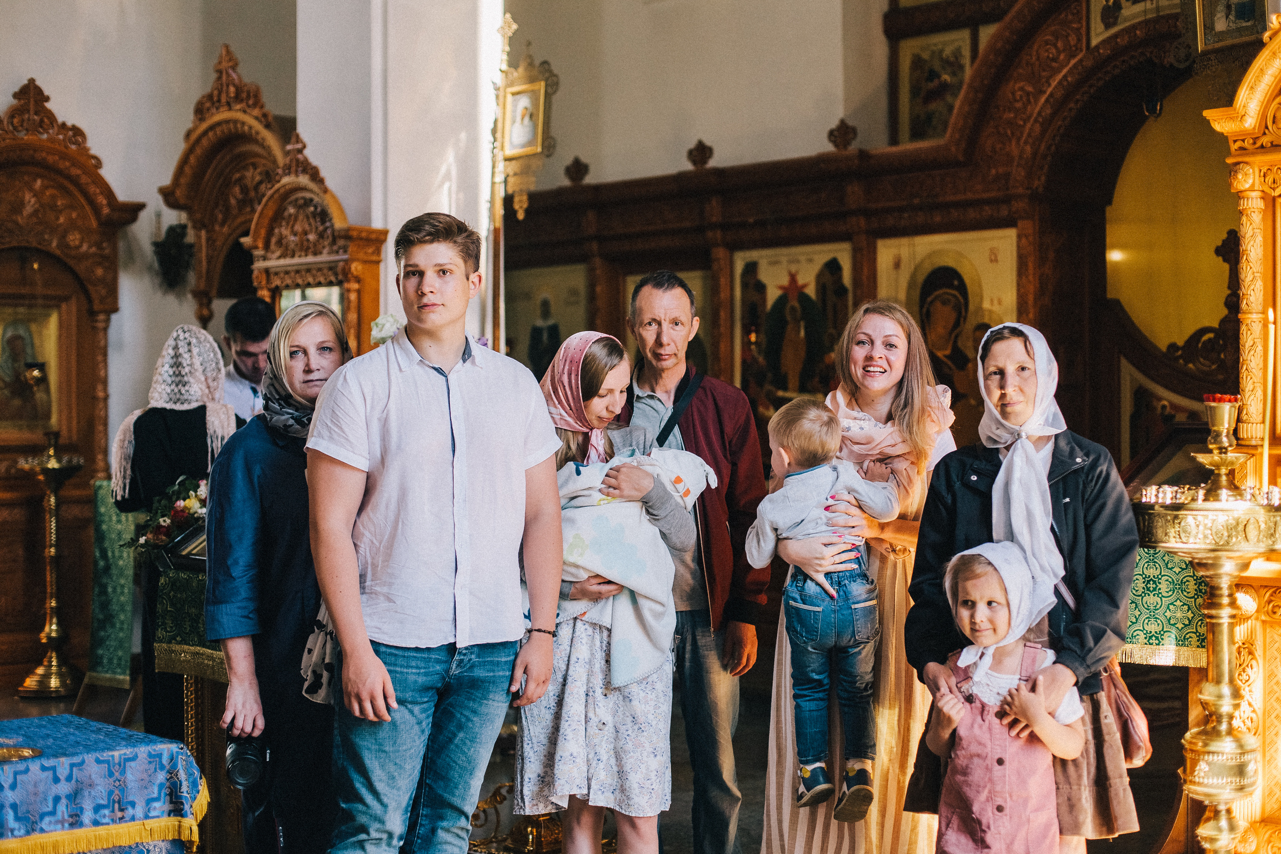 Крещение Мироши. Семейный фотограф, фотограф родов, репортажей фотограф в Санкт-Петербу