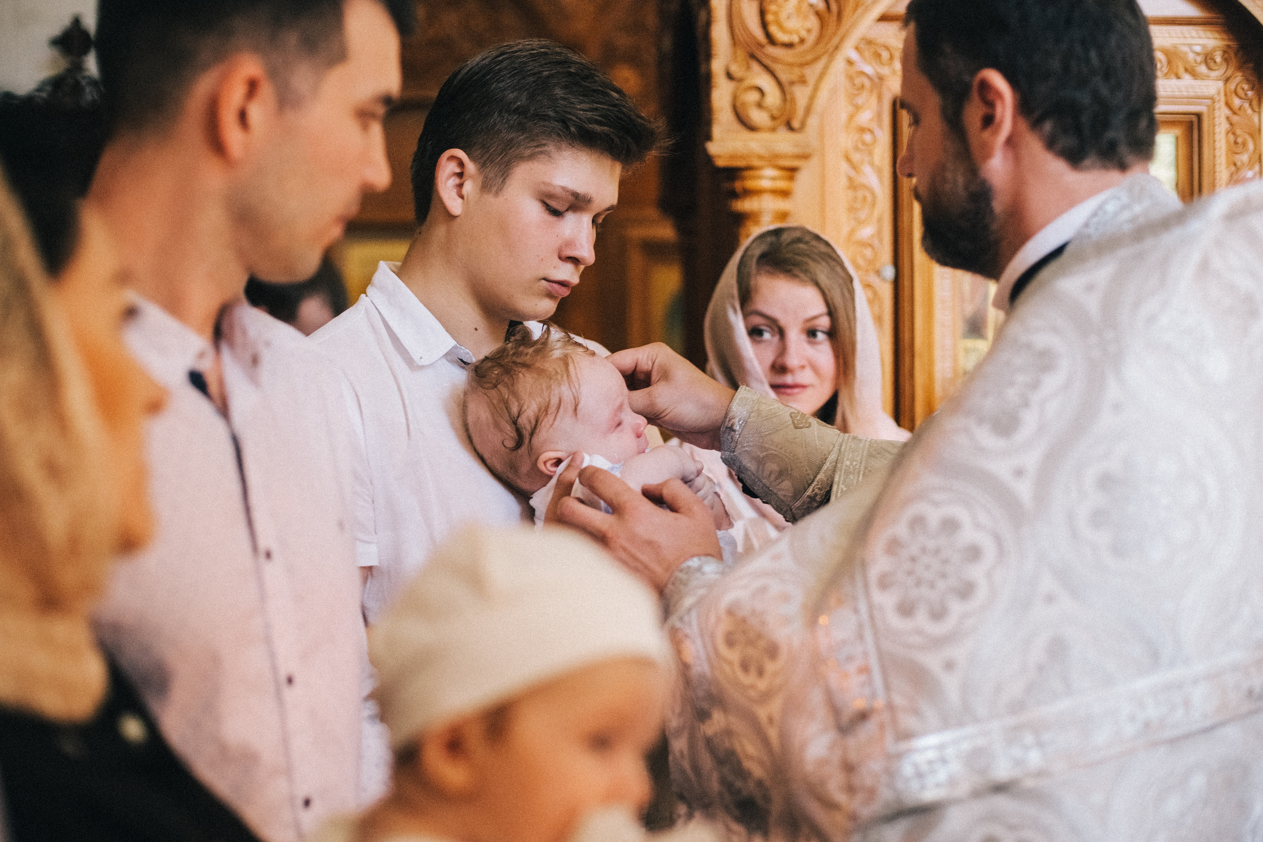 Крещение Мироши. Семейный фотограф, фотограф родов, репортажей фотограф в Санкт-Петербу