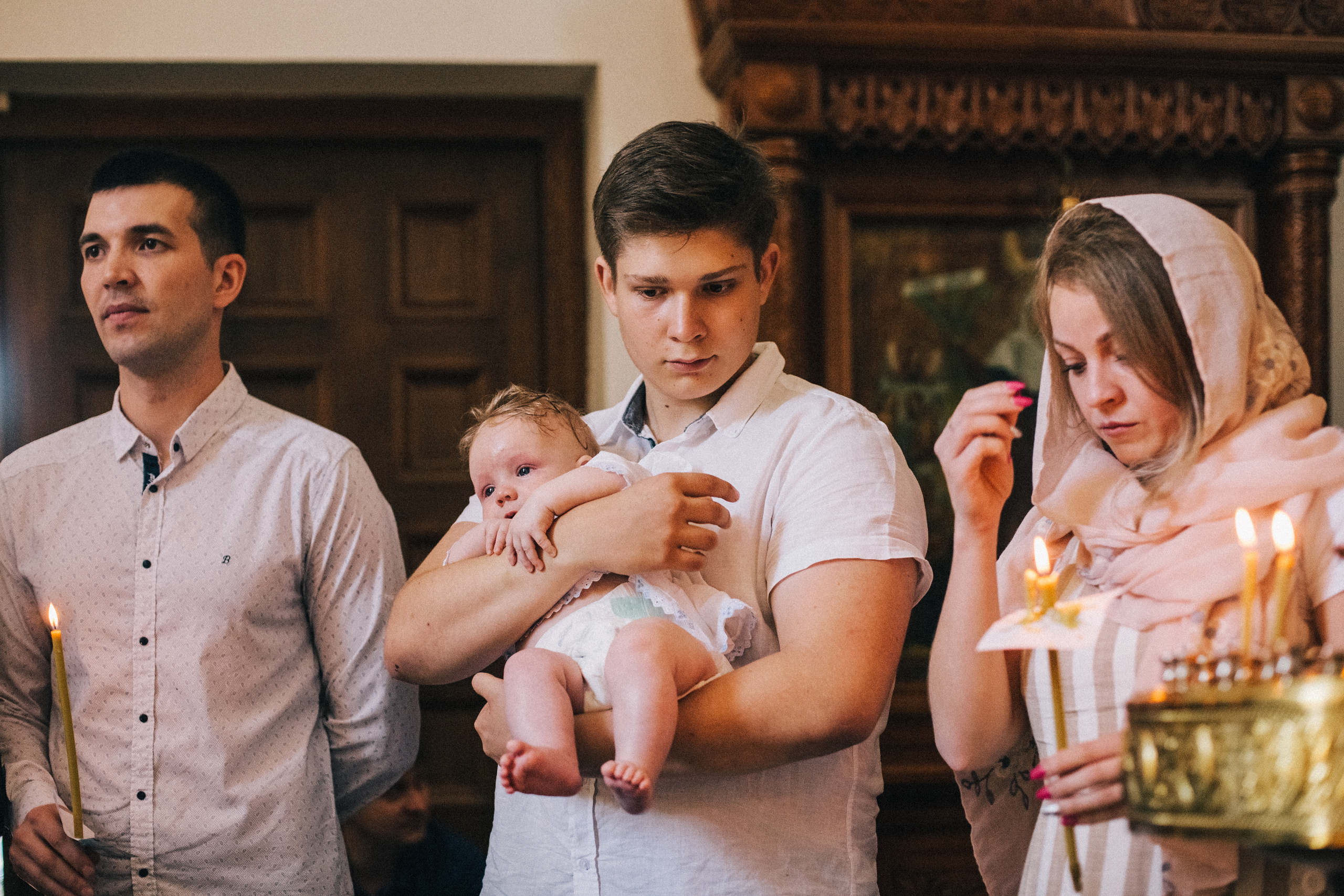 Крещение Мироши. Семейный фотограф, фотограф родов, репортажей фотограф в Санкт-Петербу