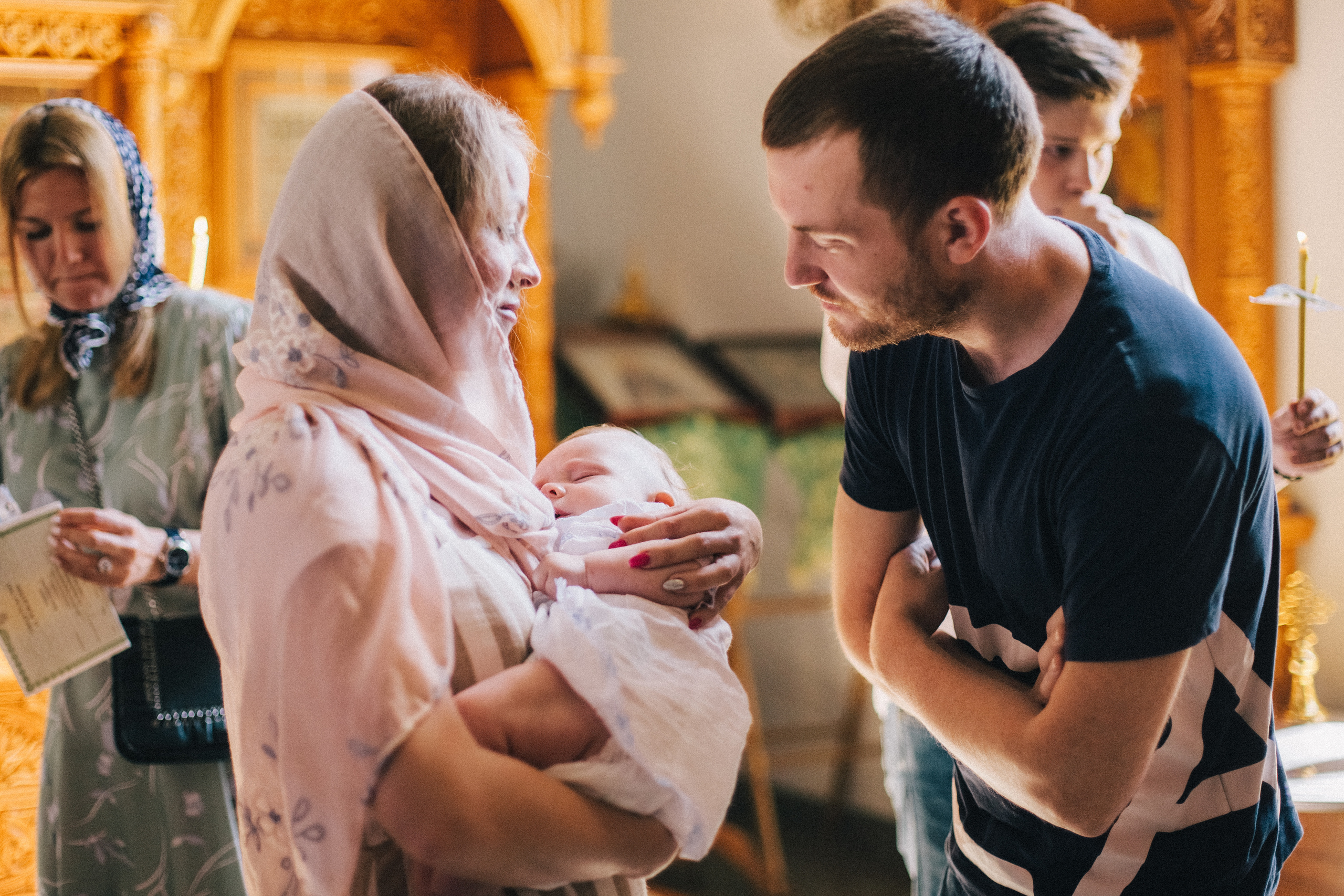 Крещение Мироши. Семейный фотограф, фотограф родов, репортажей фотограф в Санкт-Петербу
