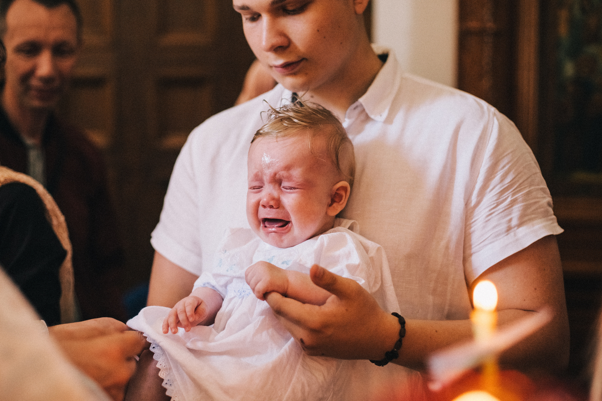 Крещение Мироши. Семейный фотограф, фотограф родов, репортажей фотограф в Санкт-Петербу