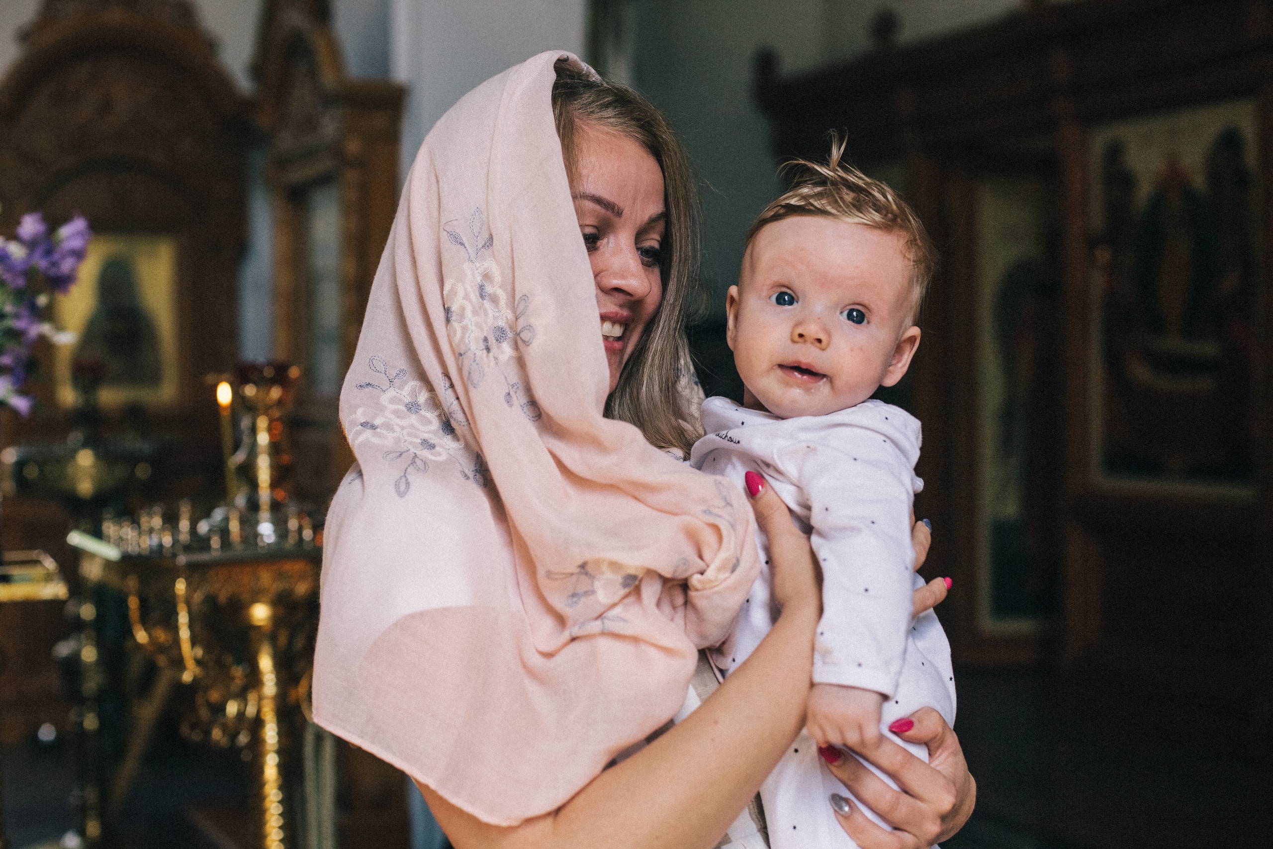 Крещение Мироши. Семейный фотограф, фотограф родов, репортажей фотограф в Санкт-Петербу