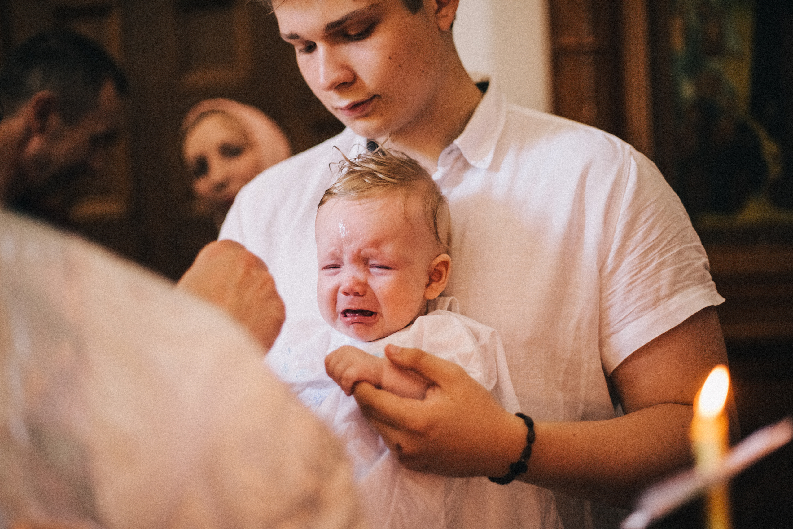 Крещение Мироши. Семейный фотограф, фотограф родов, репортажей фотограф в Санкт-Петербу