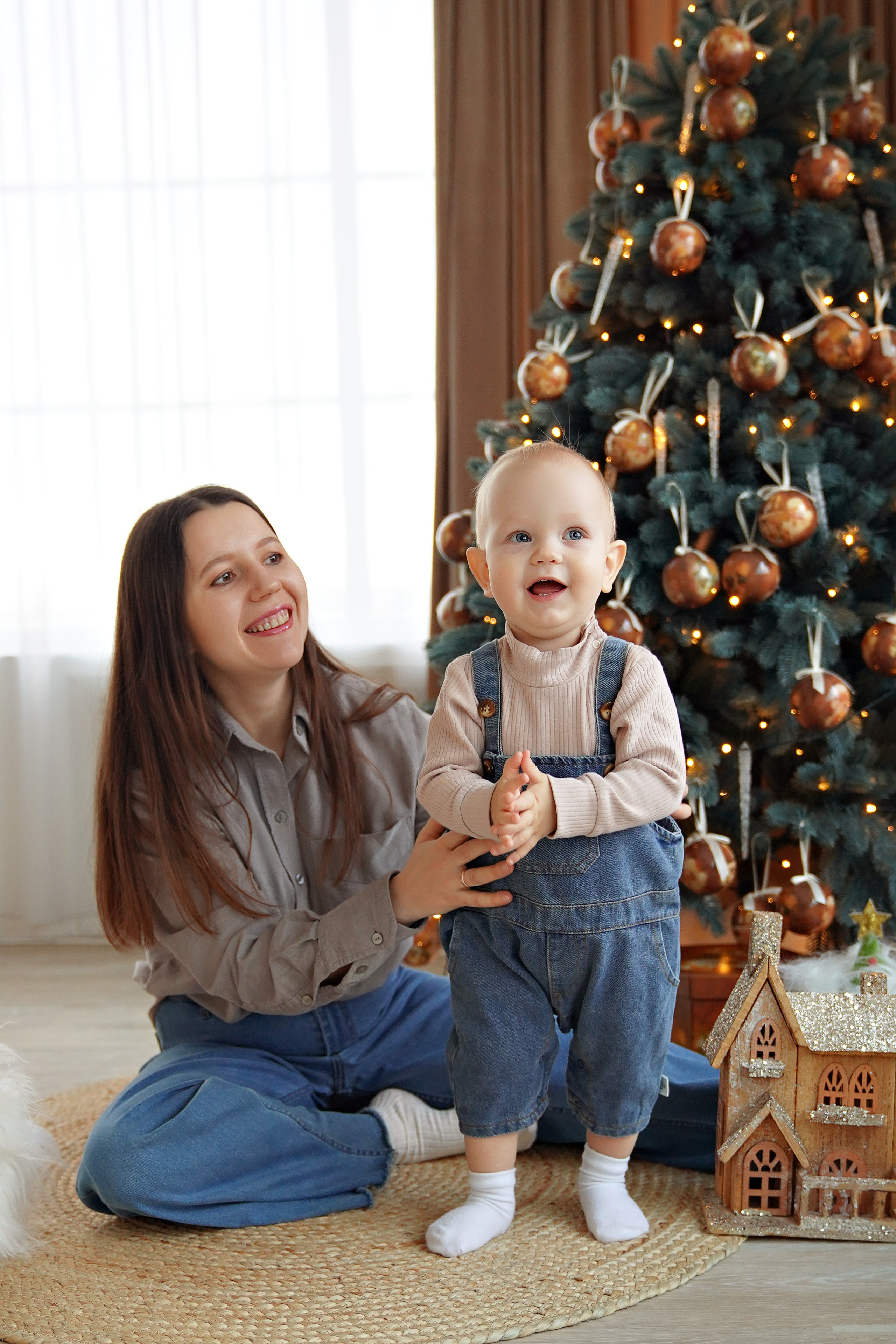 Семейная фотосессия в студии ZOOM (Сосенки). Семейный и детский фотограф в Москве Екатерина Офицерова