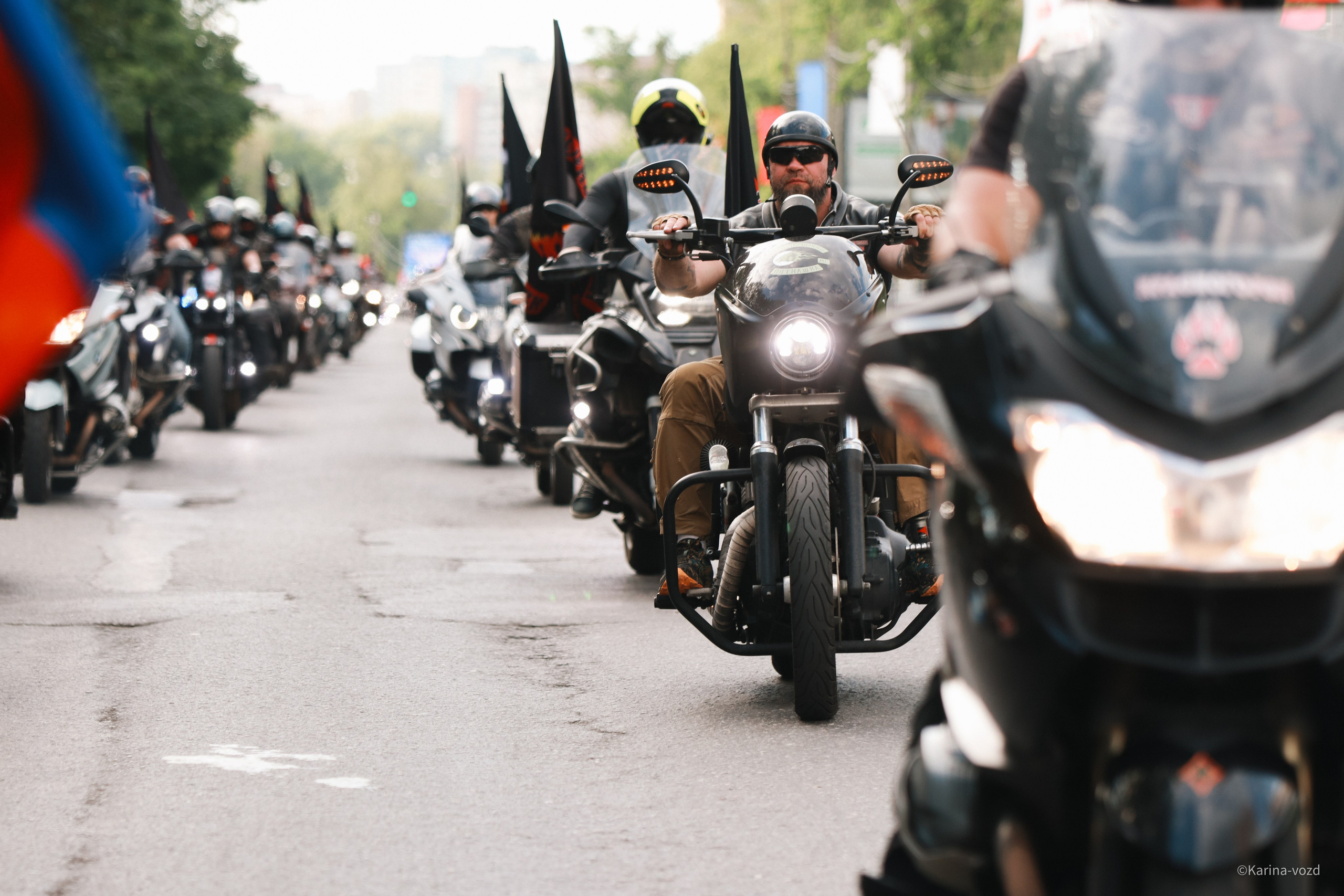36-ти летие мотоклуба «Ночные Волки». Репортажный фотограф в Москве и Зеленограде Karina-vozd