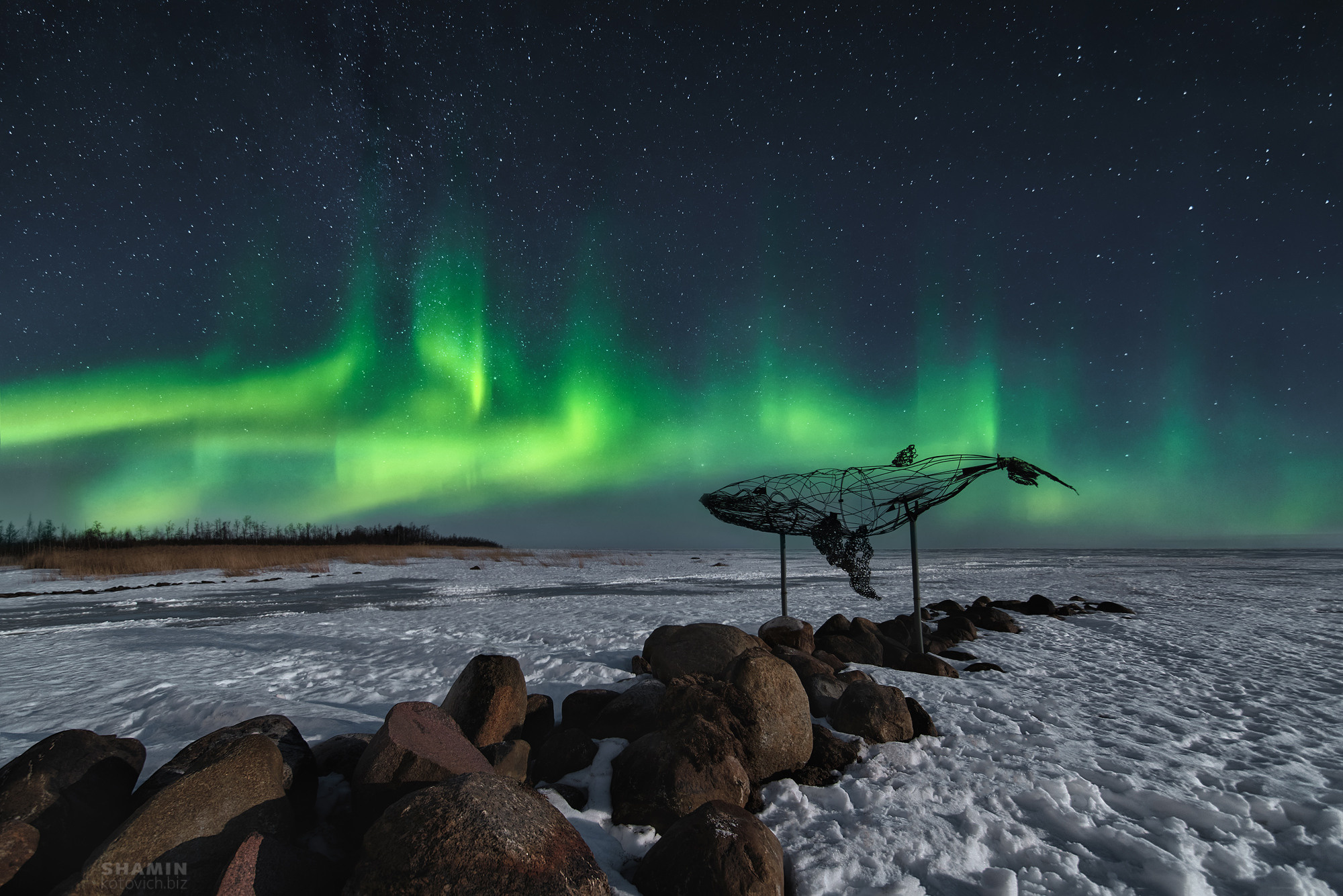 Ночной пейзаж. Фотограф Константин Шамин