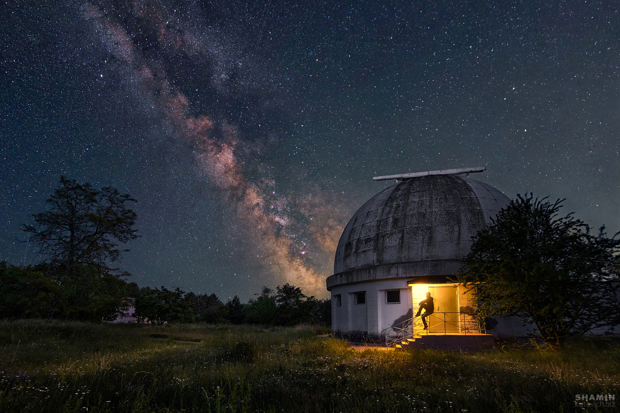 Ночной пейзаж. Фотограф Константин Шамин