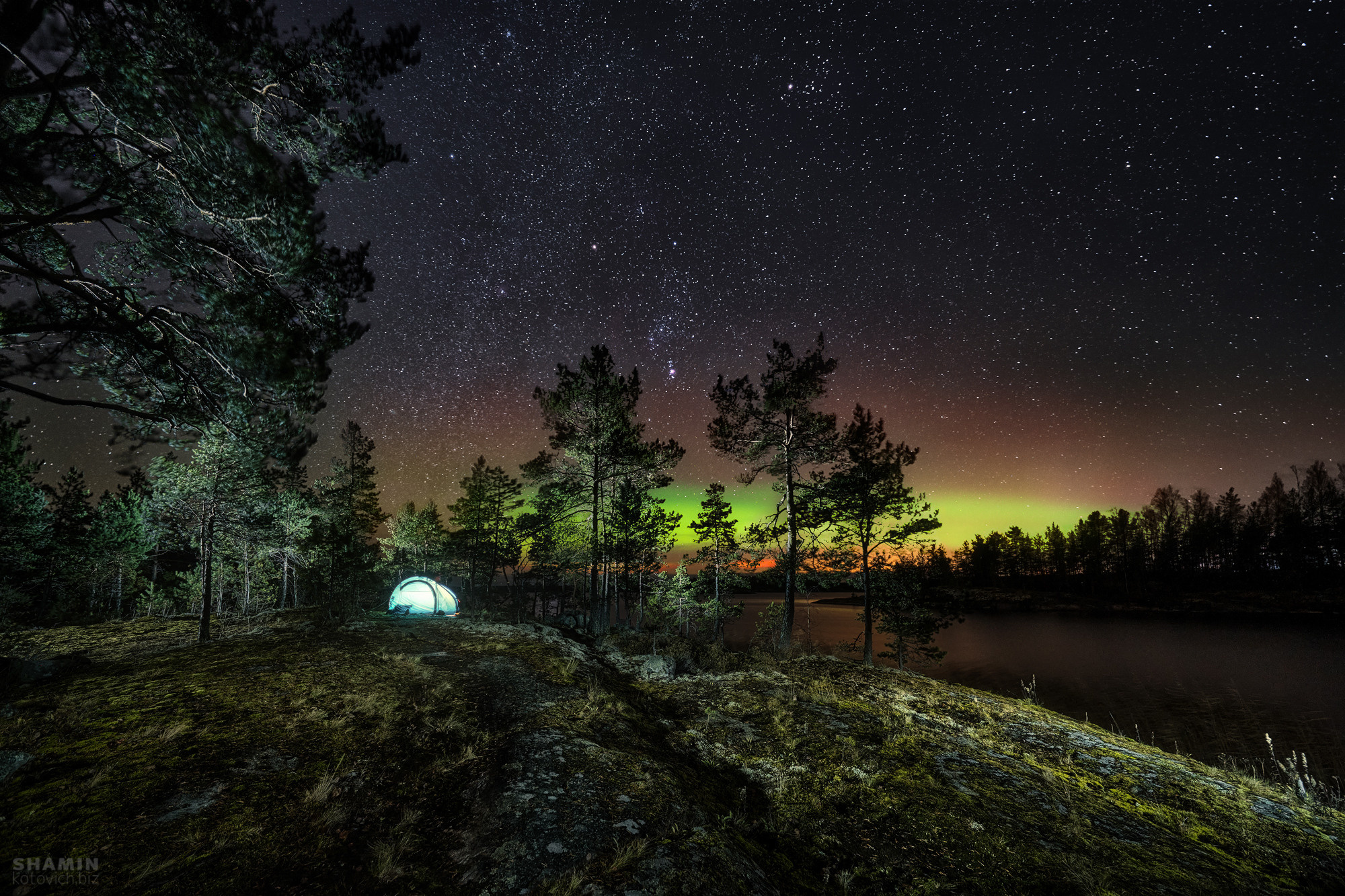 Ночной пейзаж. Фотограф Константин Шамин